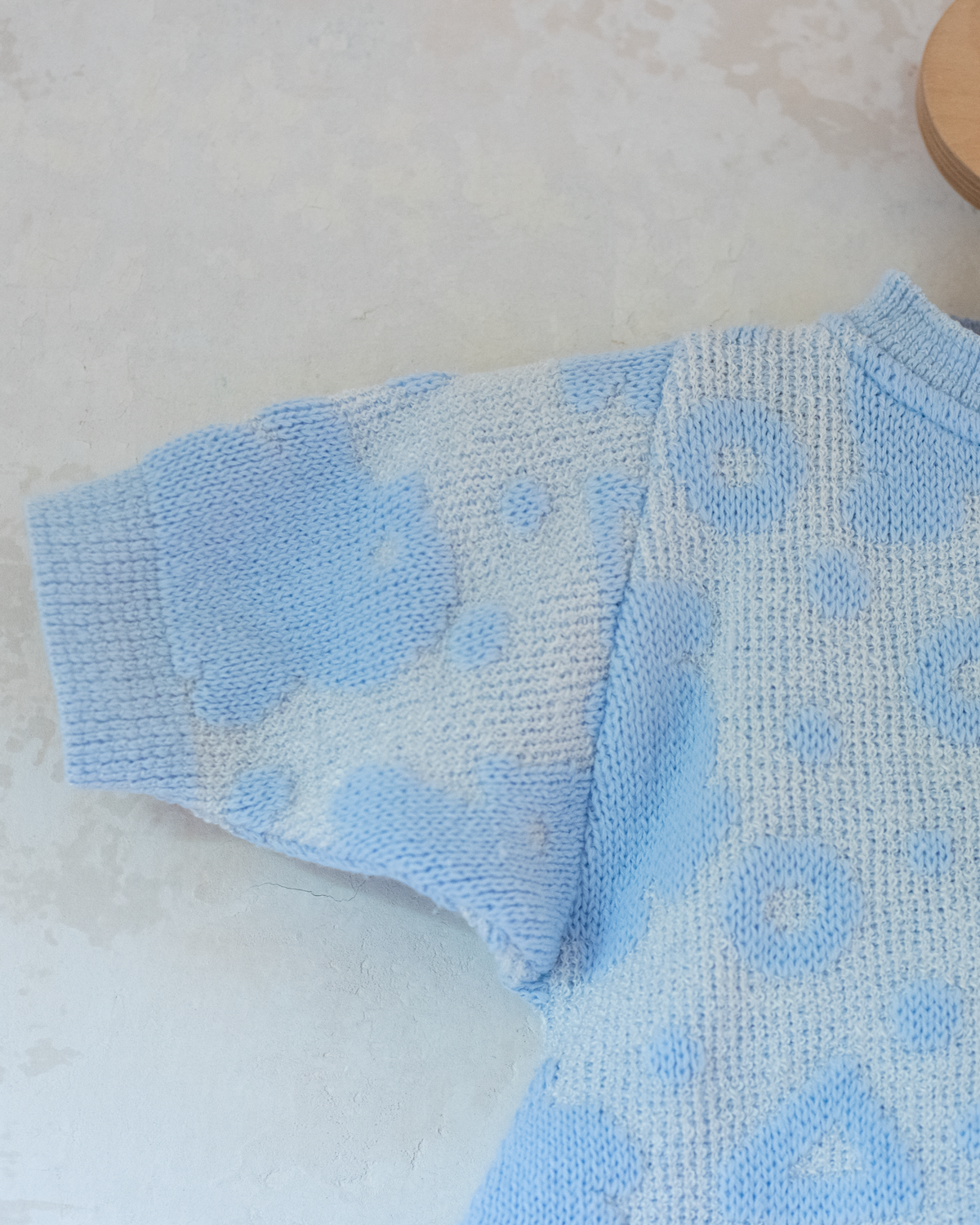 Knitted overalls with pompoms | 6-9 months