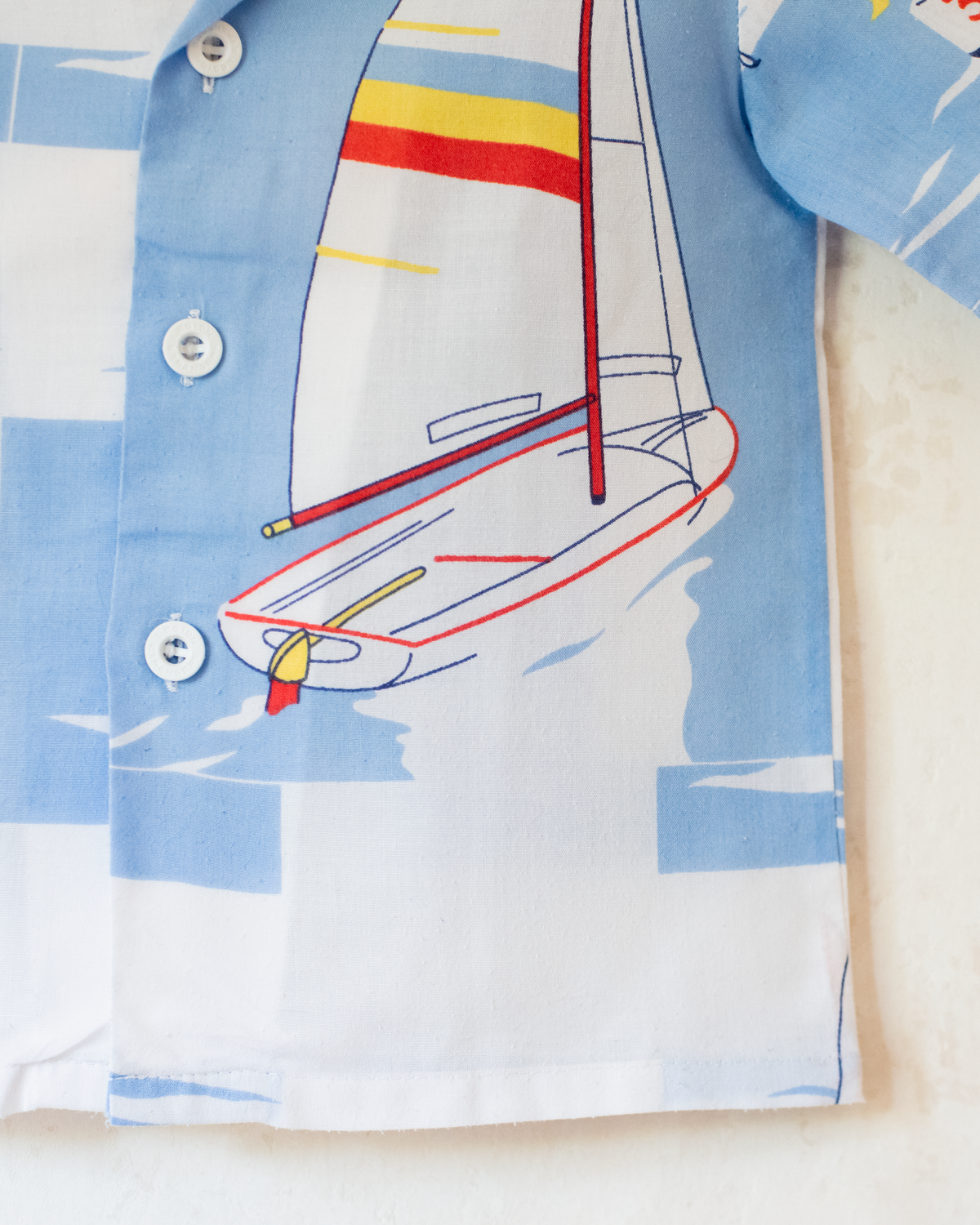 Button-down shirt with sailboat | 2-3 years