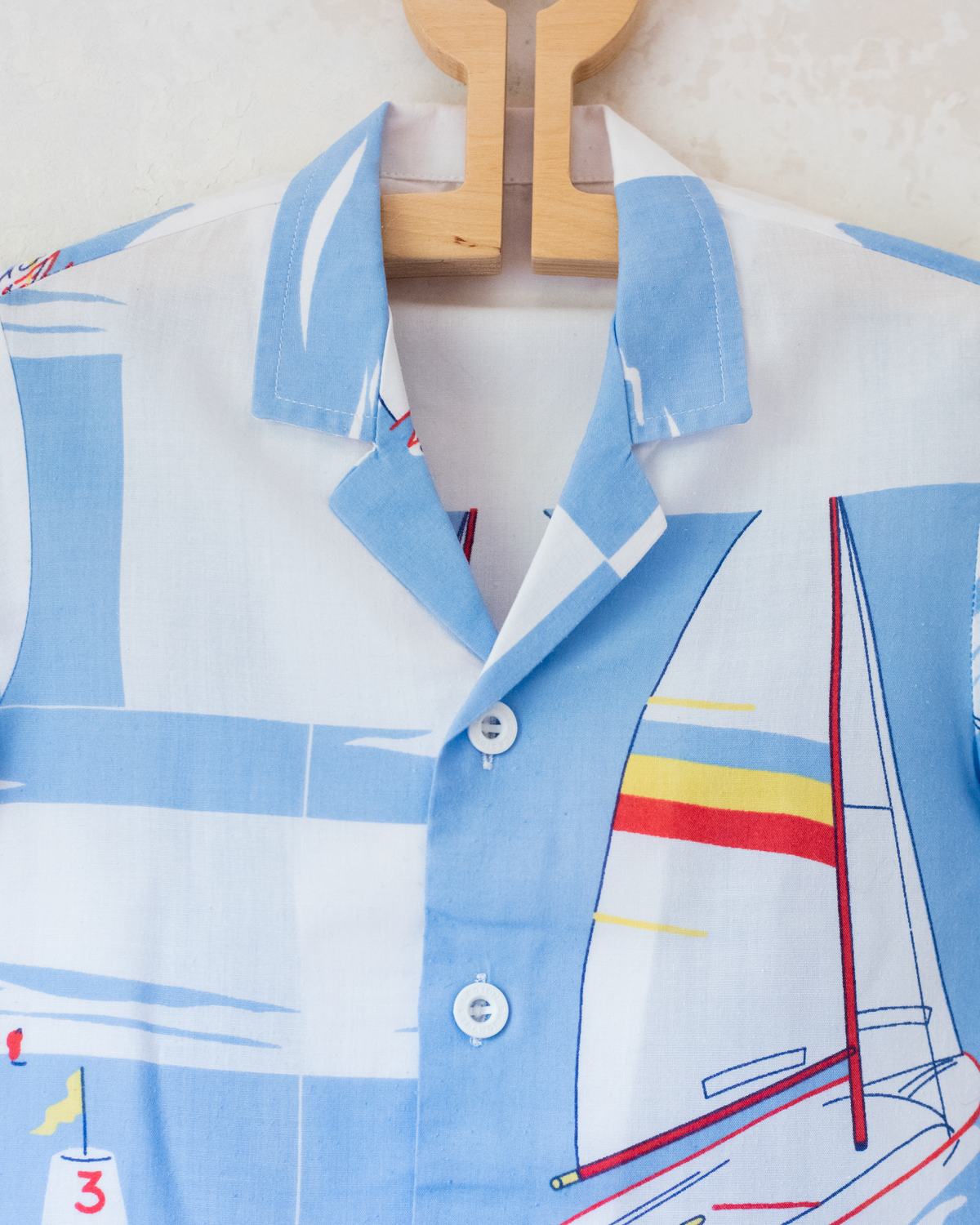 Button-down shirt with sailboat | 2-3 years