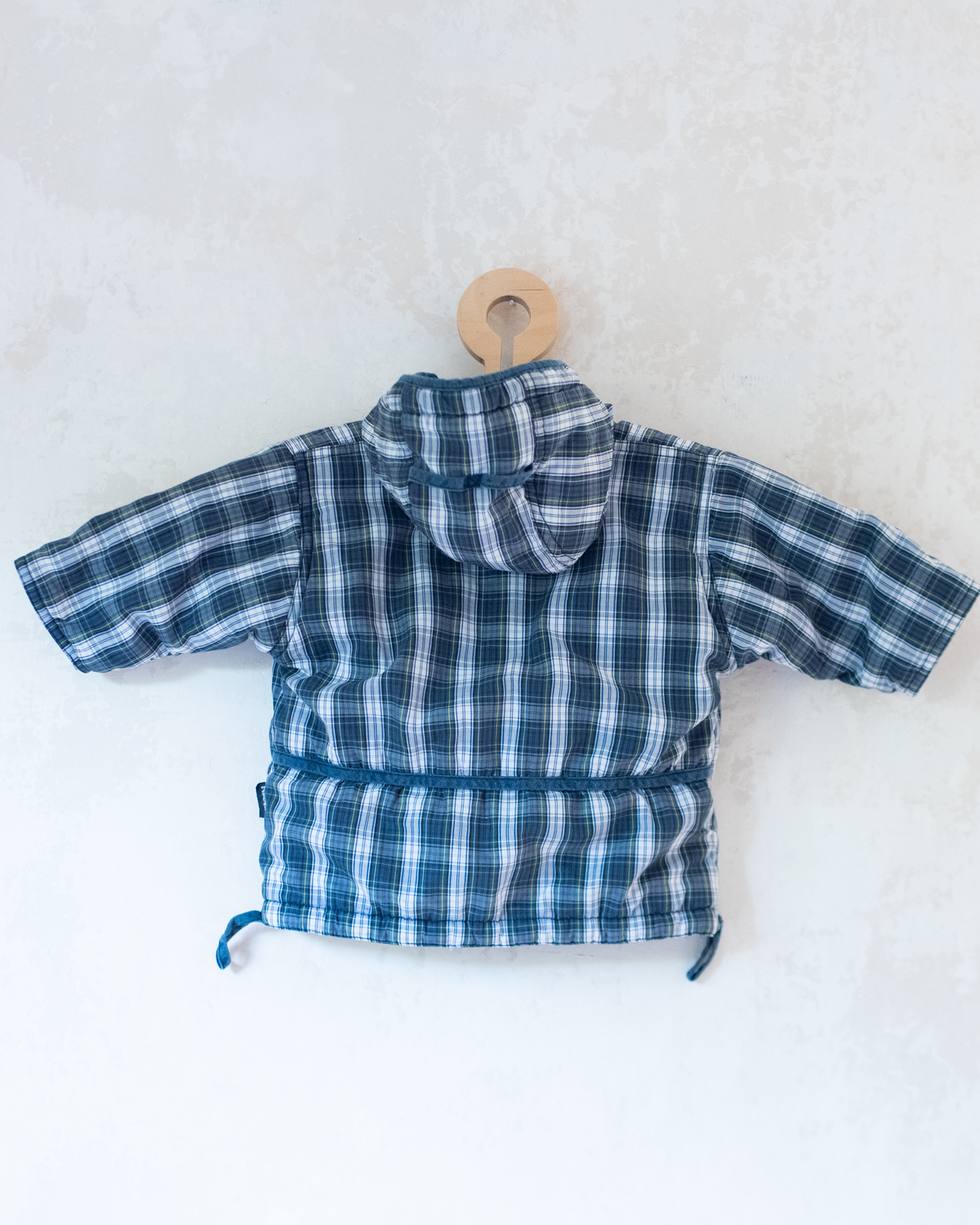 Blue plaid coat | 6-9 months