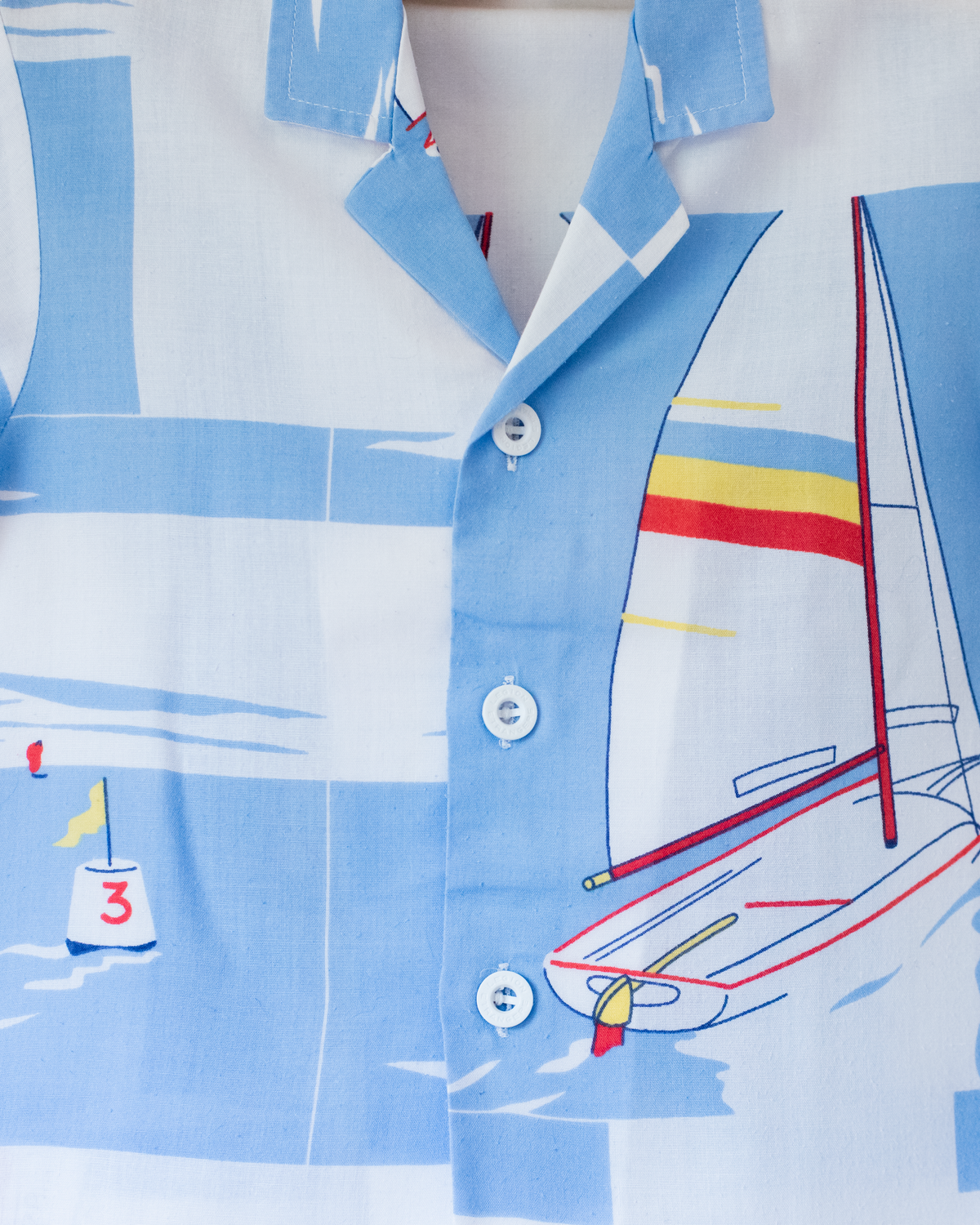 Button-down shirt with sailboat | 2-3 years