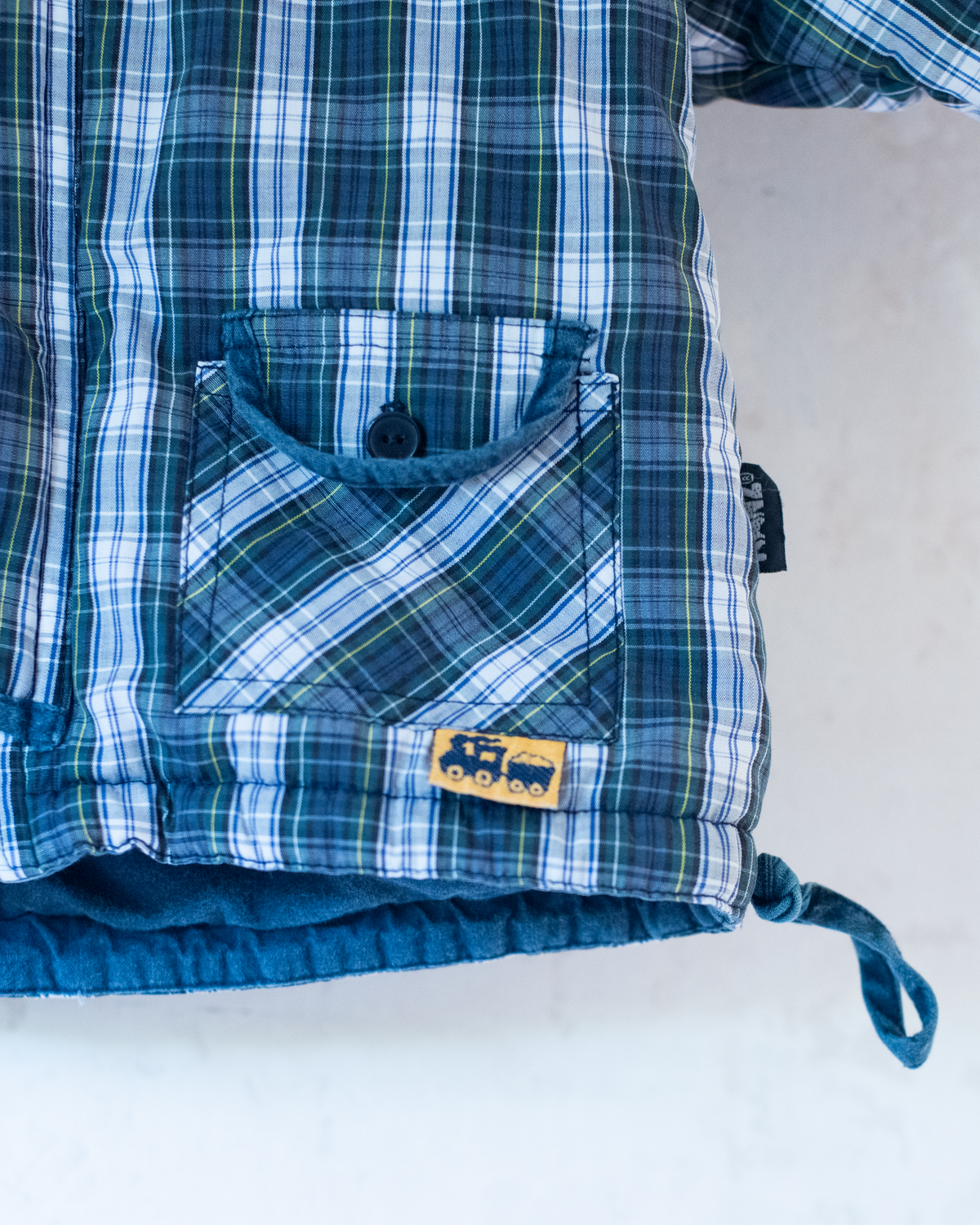 Blue plaid coat | 6-9 months