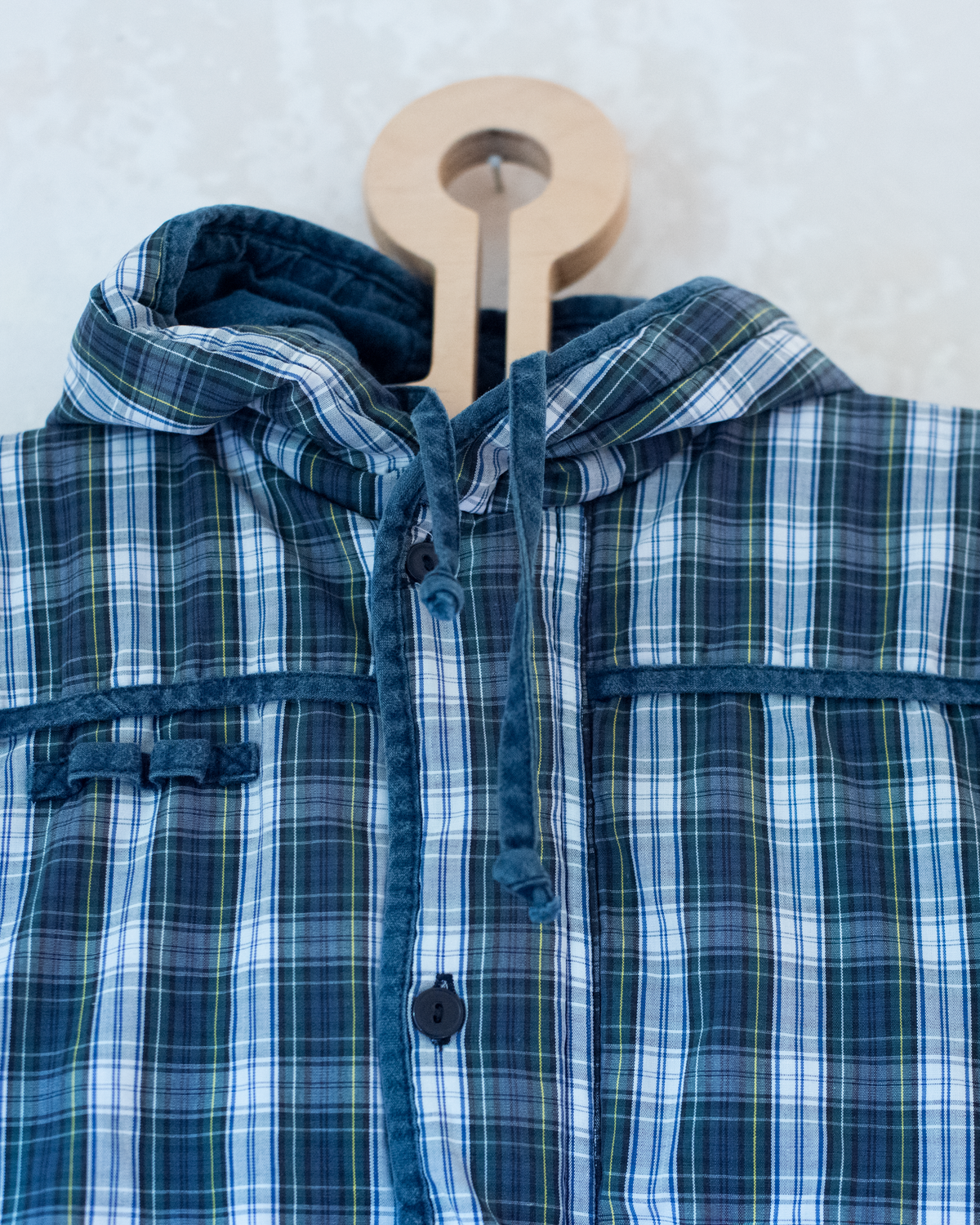 Blue plaid coat | 6-9 months