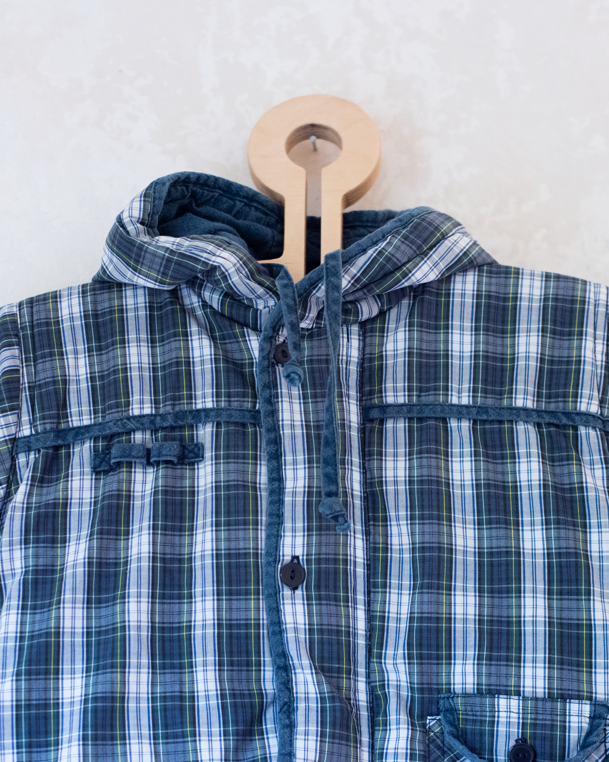 Blue plaid coat | 6-9 months