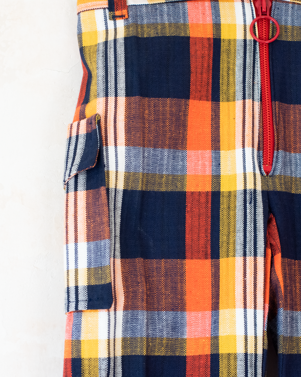 70s Plaid Long Pants | 10-11 Years