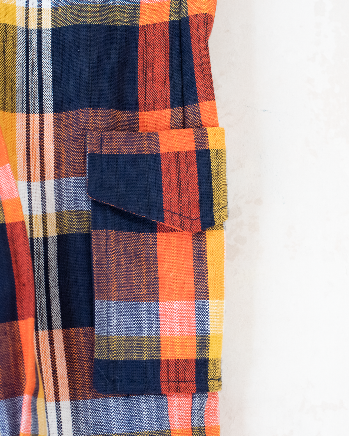 70s Plaid Long Pants | 10-11 Years