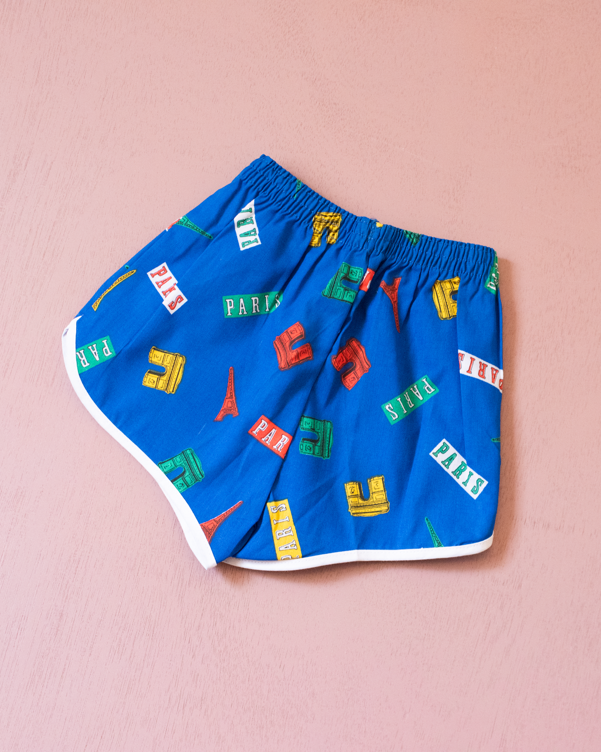 80s shorts with Paris prints | 4-5 years