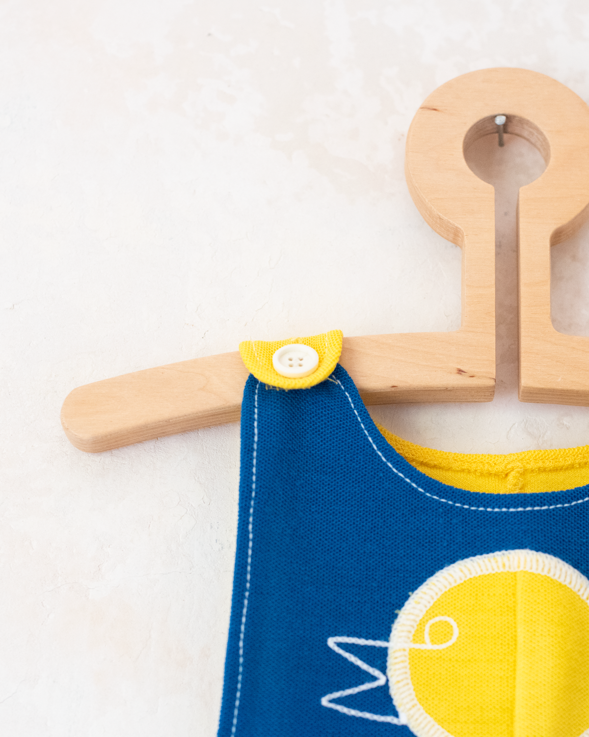 Yellow overalls with duck | French deadstock from the sixties | 12-18 months