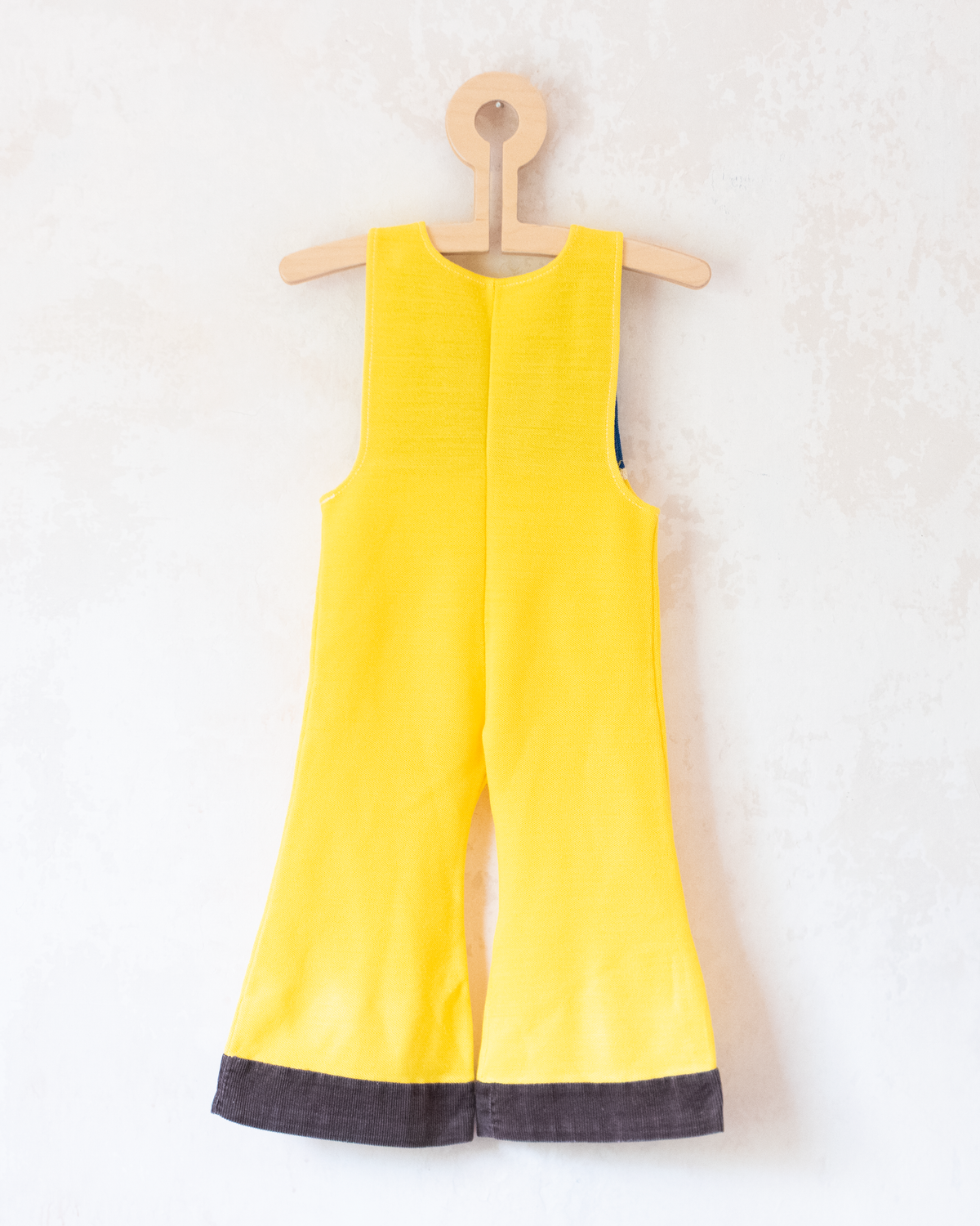 Yellow overalls with duck | French deadstock from the sixties | 12-18 months