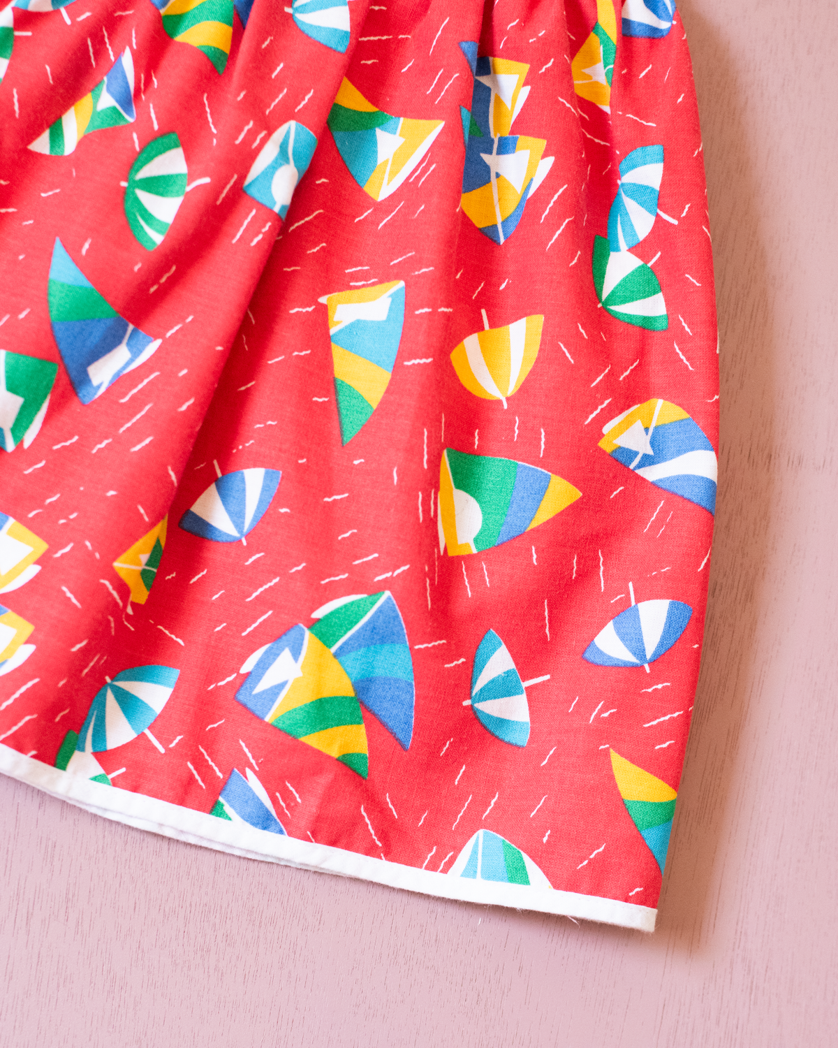 Summer dress with parasols and sailboats | 12-18 months