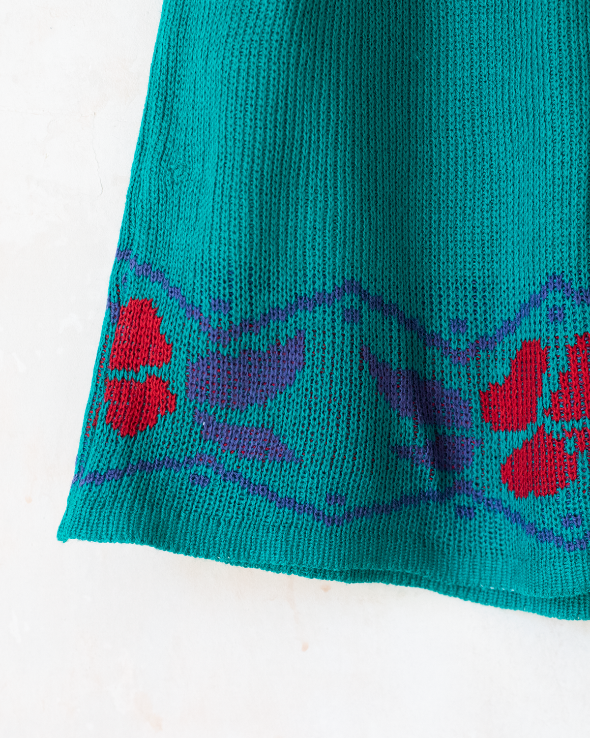Green winter set with flowers | 6-7 years