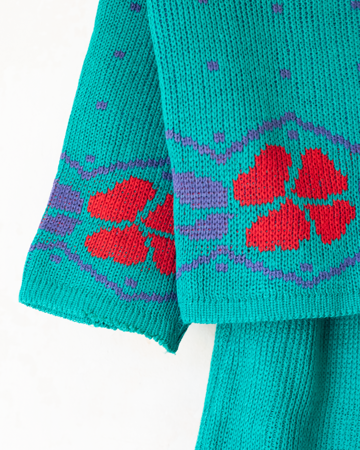 Green winter set with flowers | 6-7 years