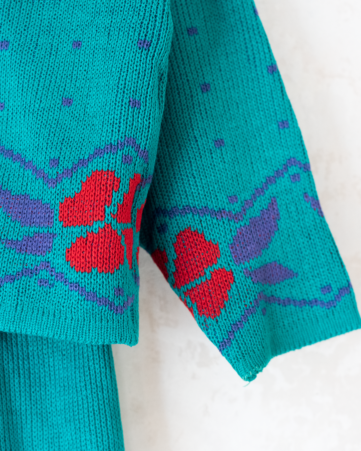 Green winter set with flowers | 6-7 years
