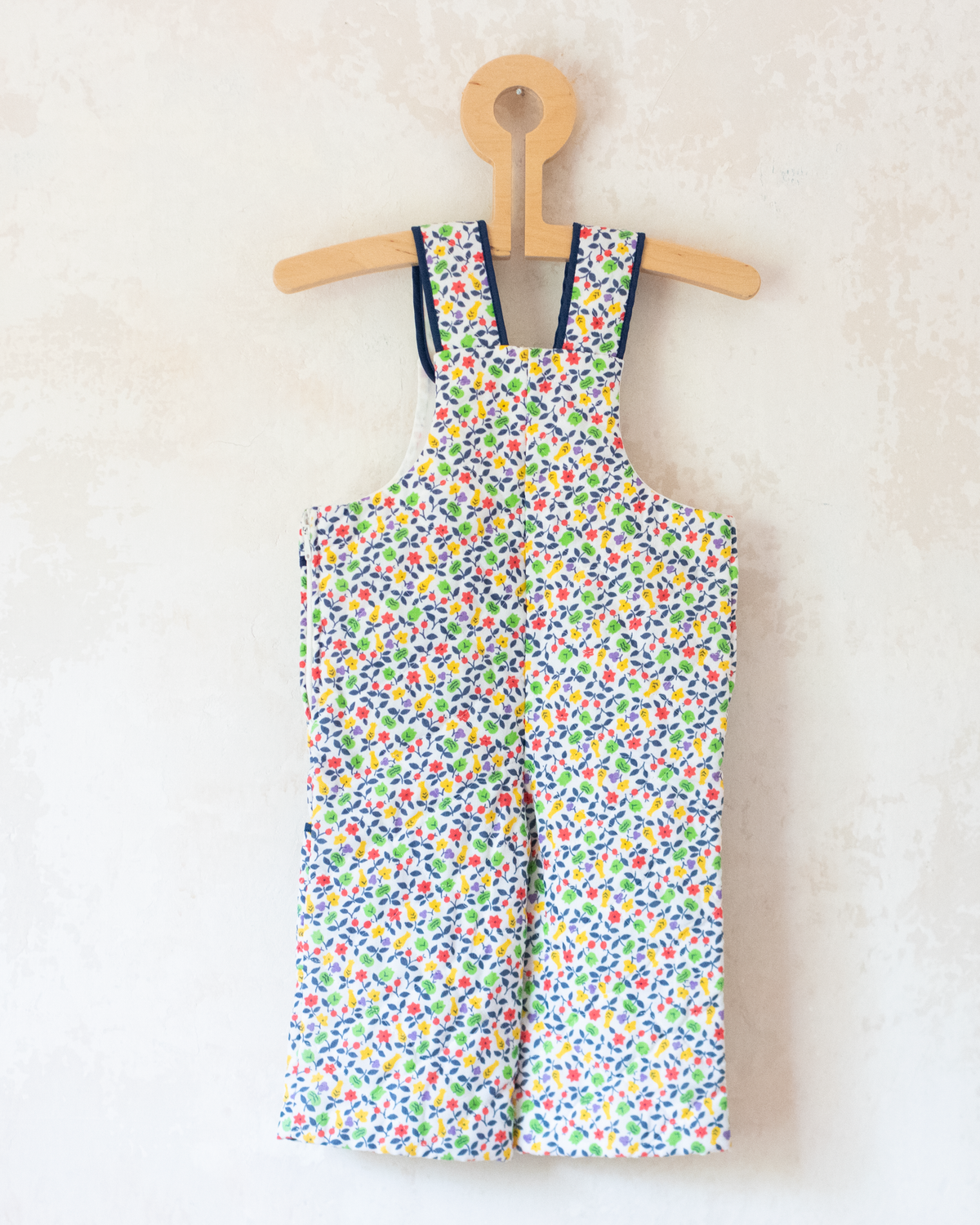 Floral Quilted Overalls | French Dead Stock | 6-9 Months
