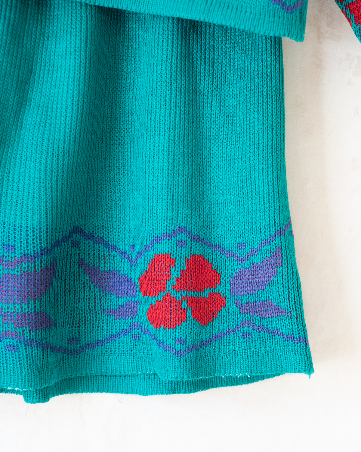 Green winter set with flowers | 6-7 years