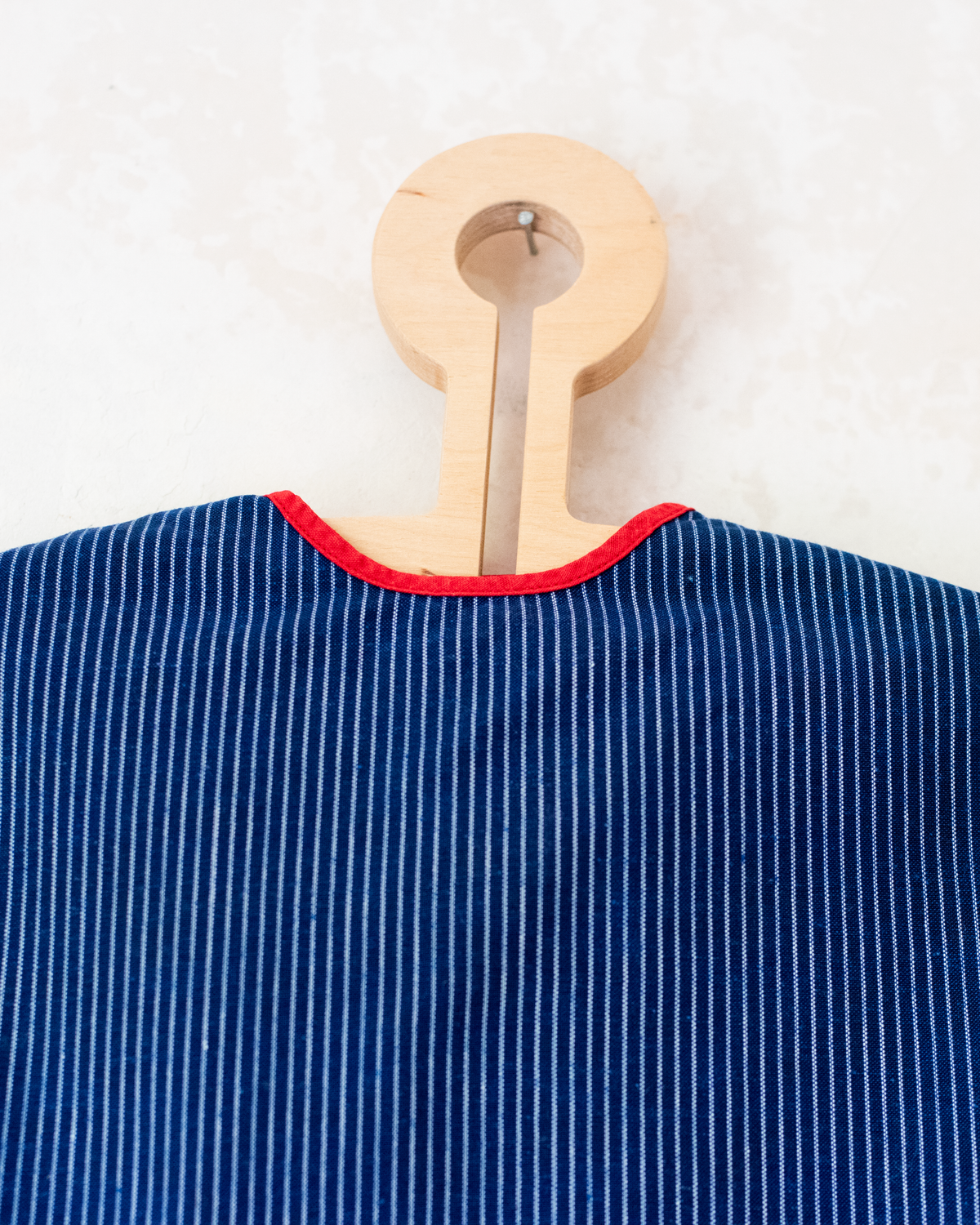 Blue dress with stripes and embroidered poodle | 12-18 months