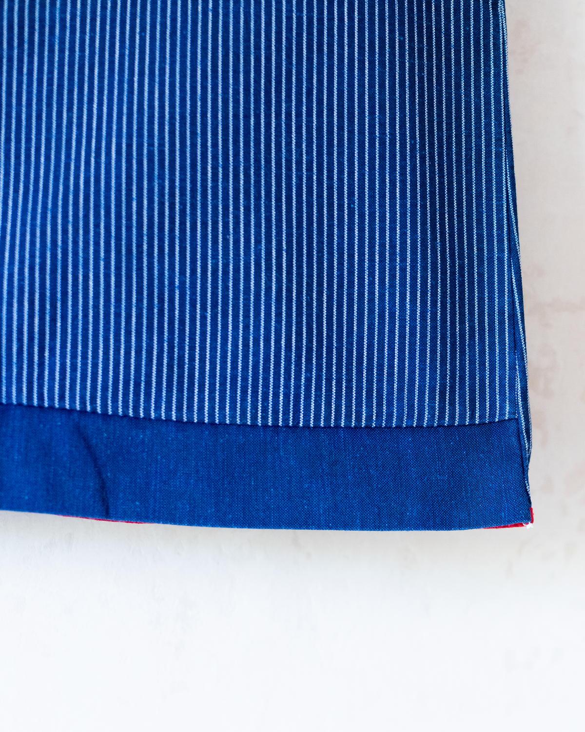 Blue dress with stripes and embroidered poodle | 12-18 months