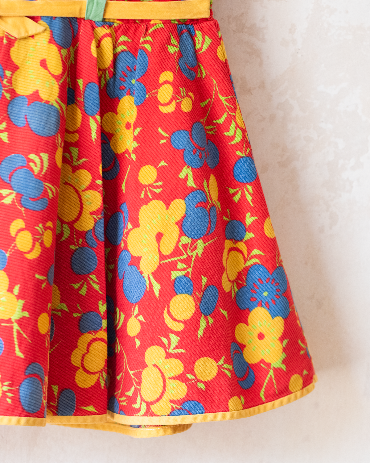 Colorful floral dress from the seventies | 7-8 years