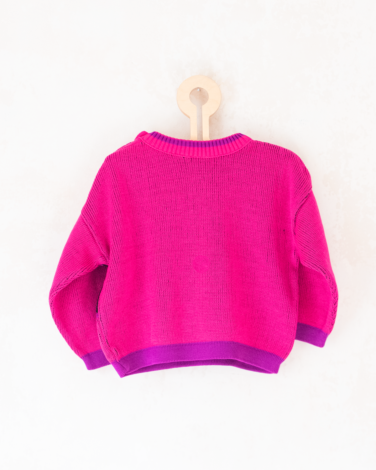 Pink 80s knit with animals | 18-24 months