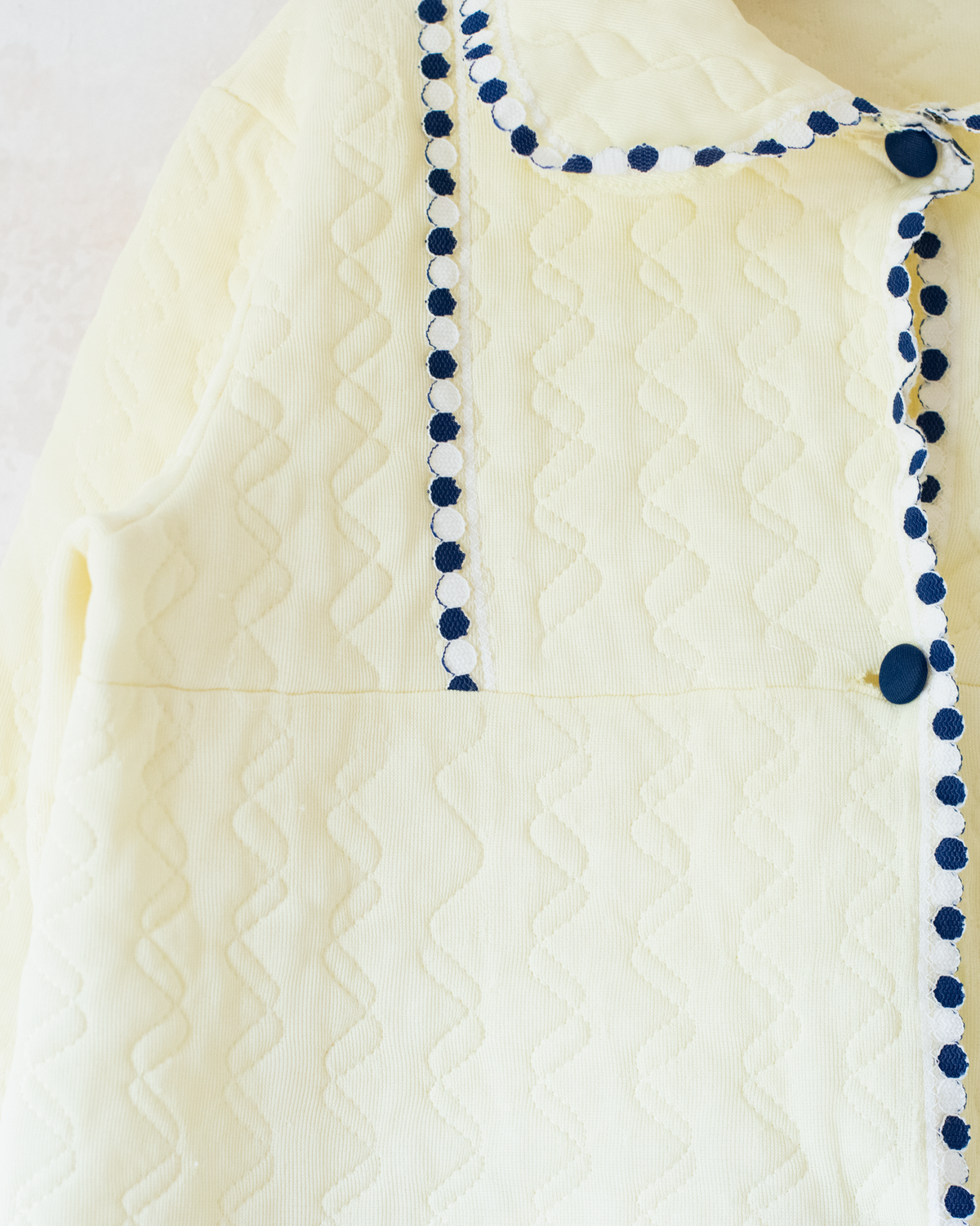 Bright yellow quilted jacket from the 70s | 8-10 years