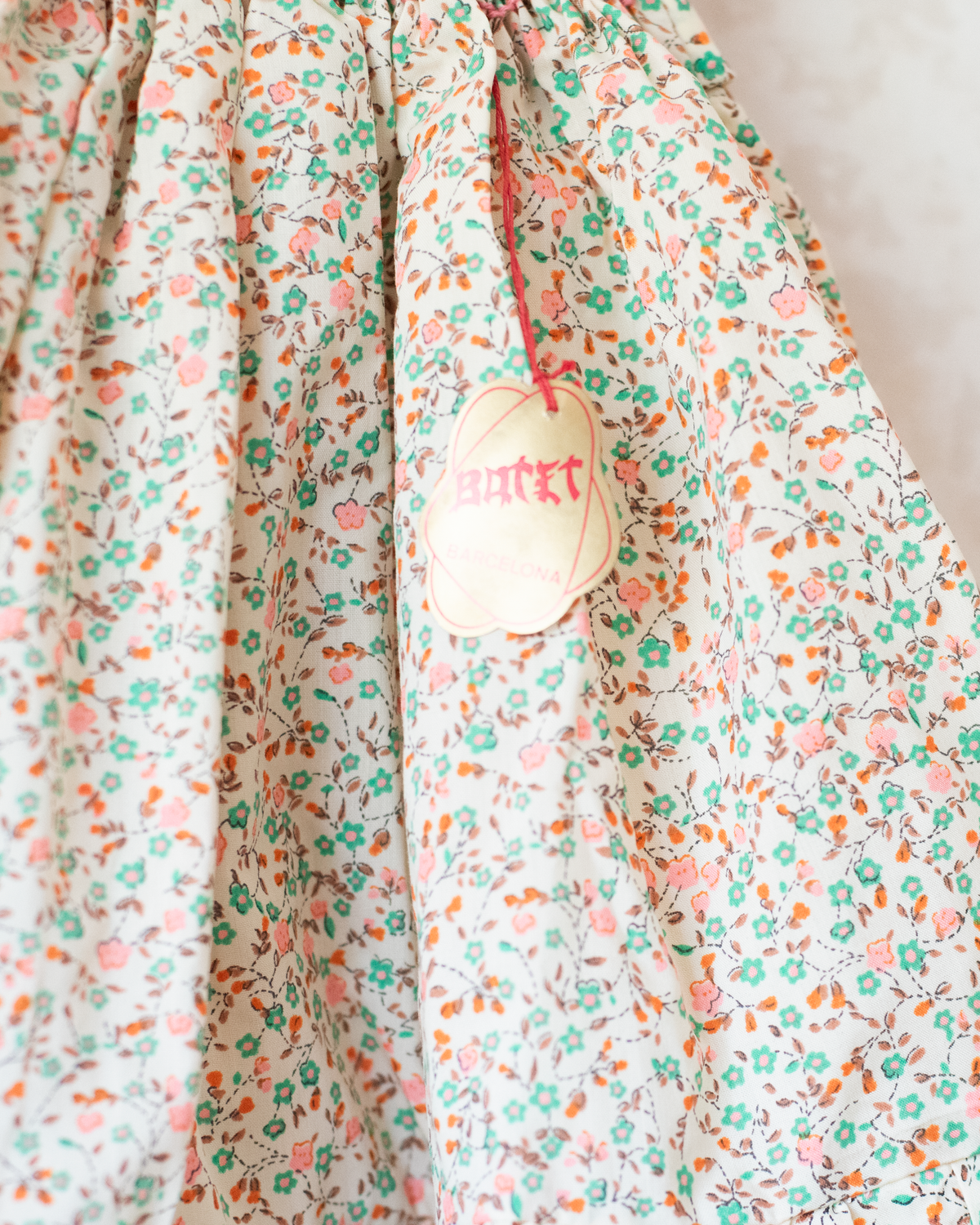 Yellow floral embroidered dress | Spanish dead stock | 9-12 months