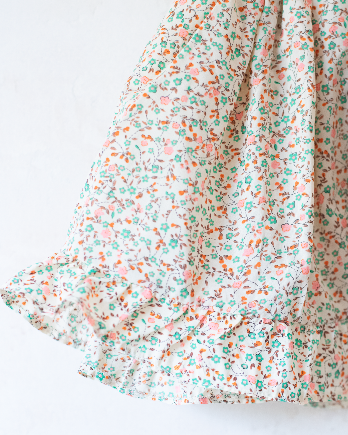 Yellow floral embroidered dress | Spanish dead stock | 9-12 months