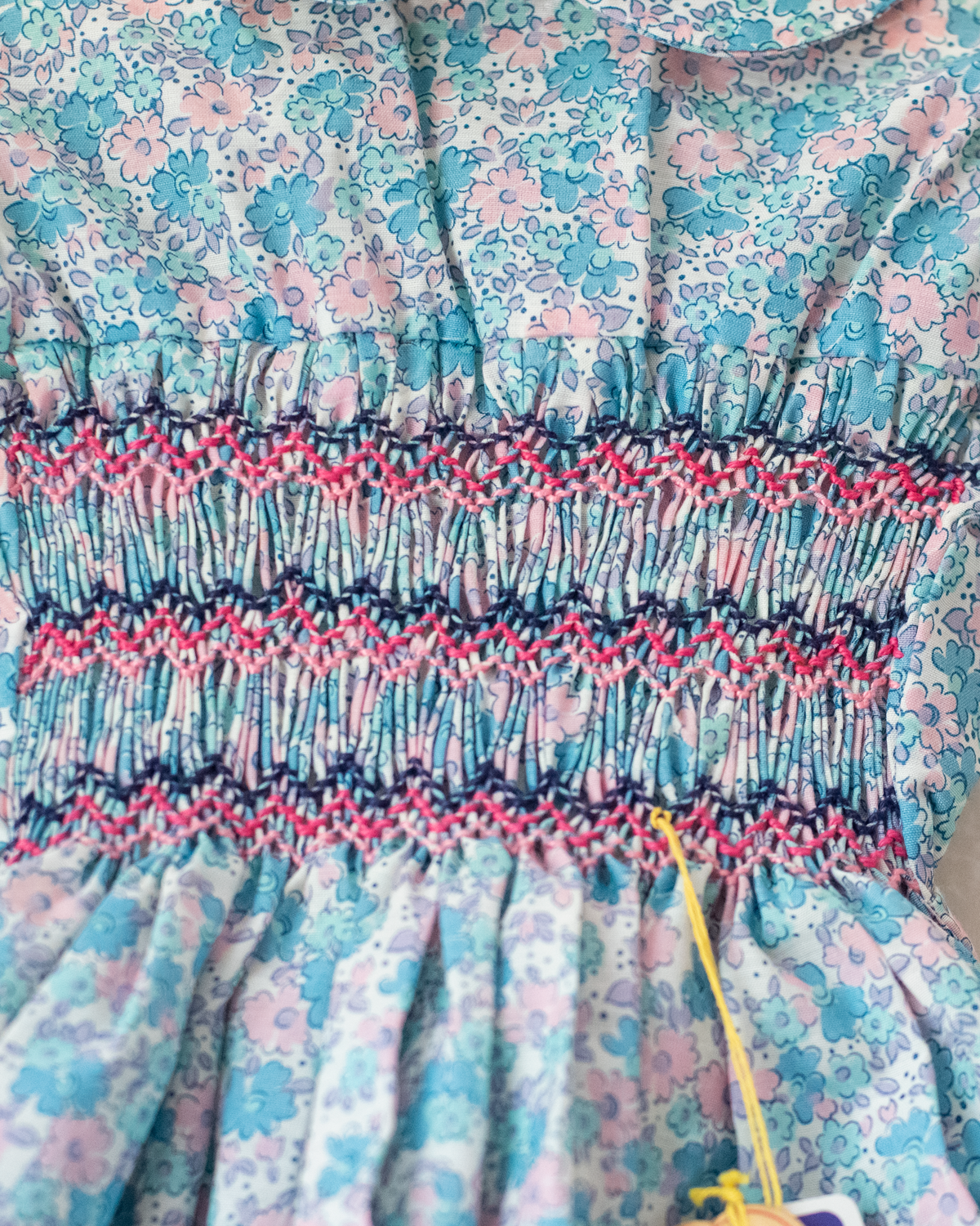 Floral dress with embroidery | Deadstock Spanish | 9-12 months