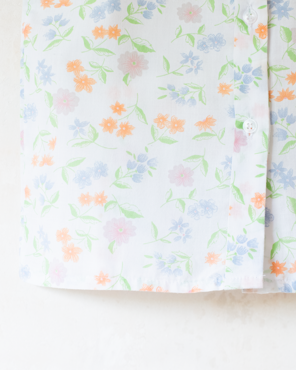 Floral button-down shirt with wide collar | 5-6 years