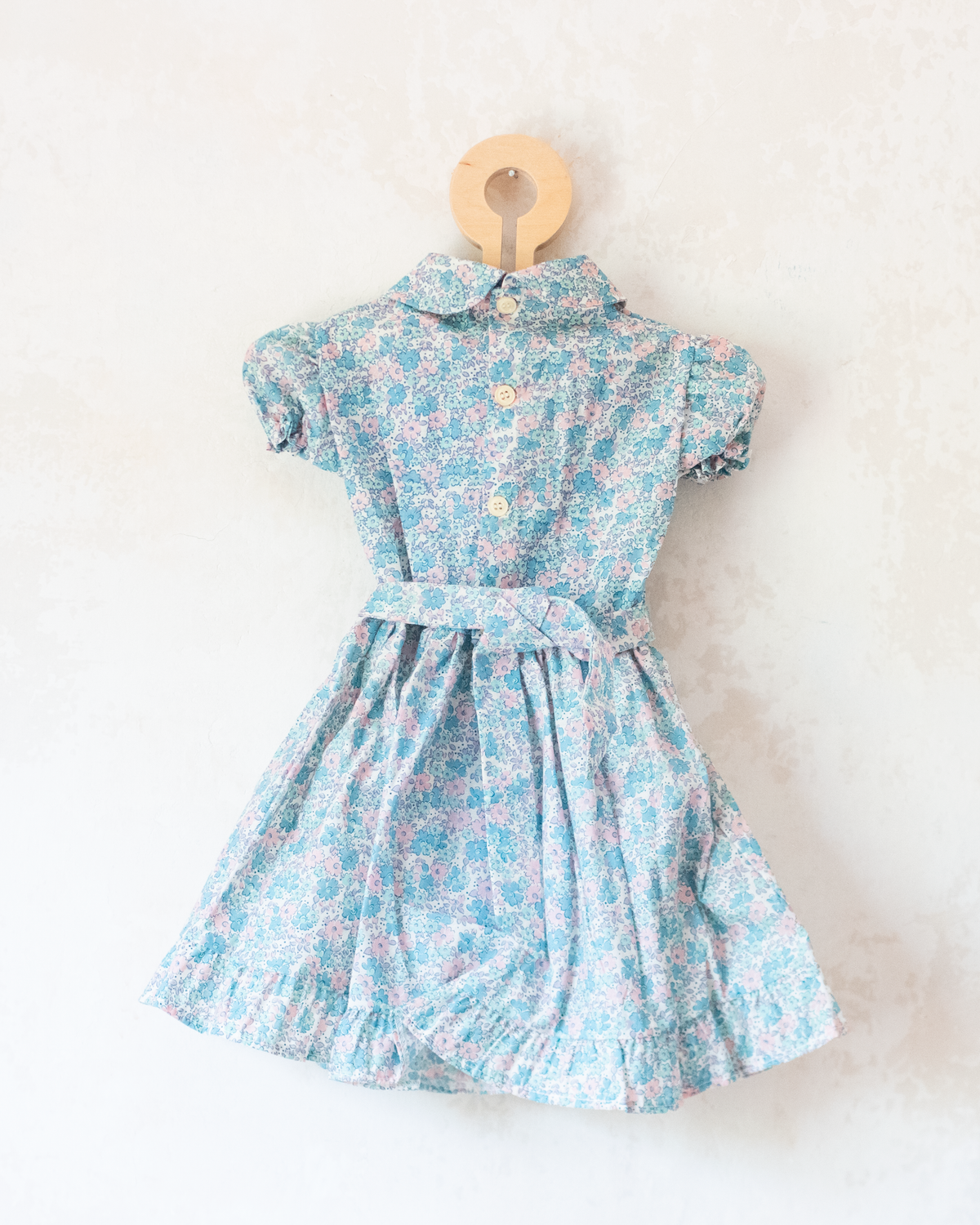 Floral dress with embroidery | Deadstock Spanish | 9-12 months