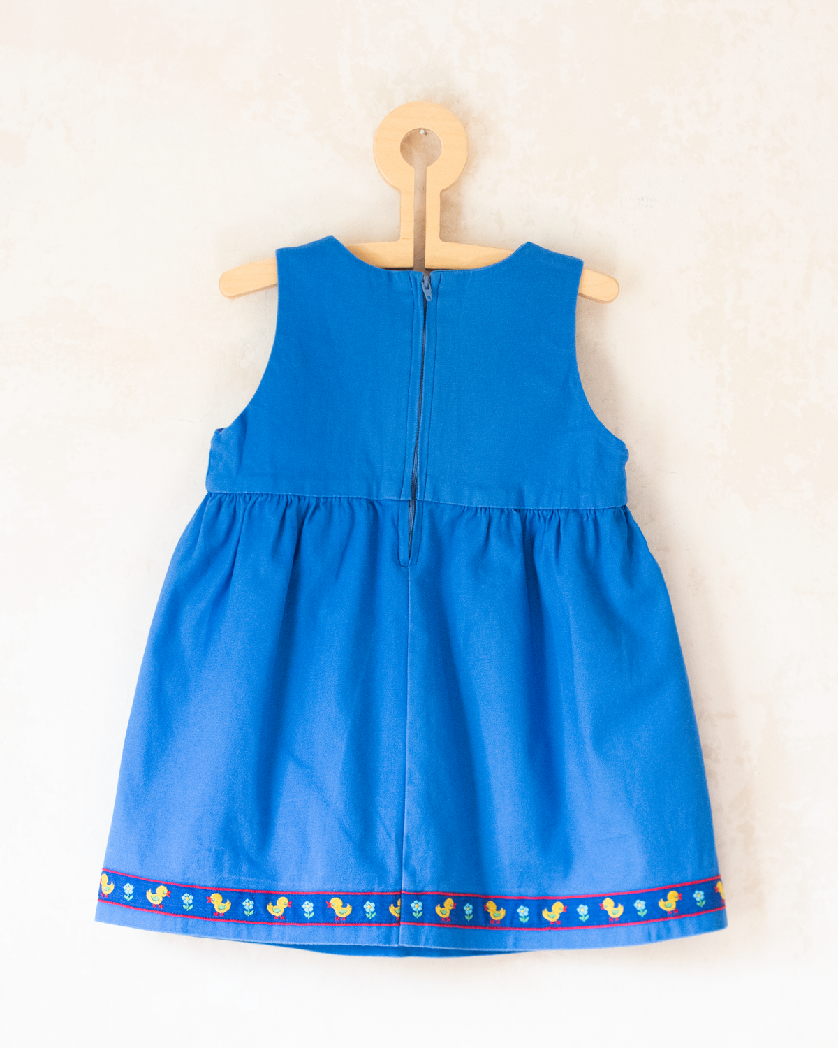 Blue dress with ducks and flowers | 18-24 months