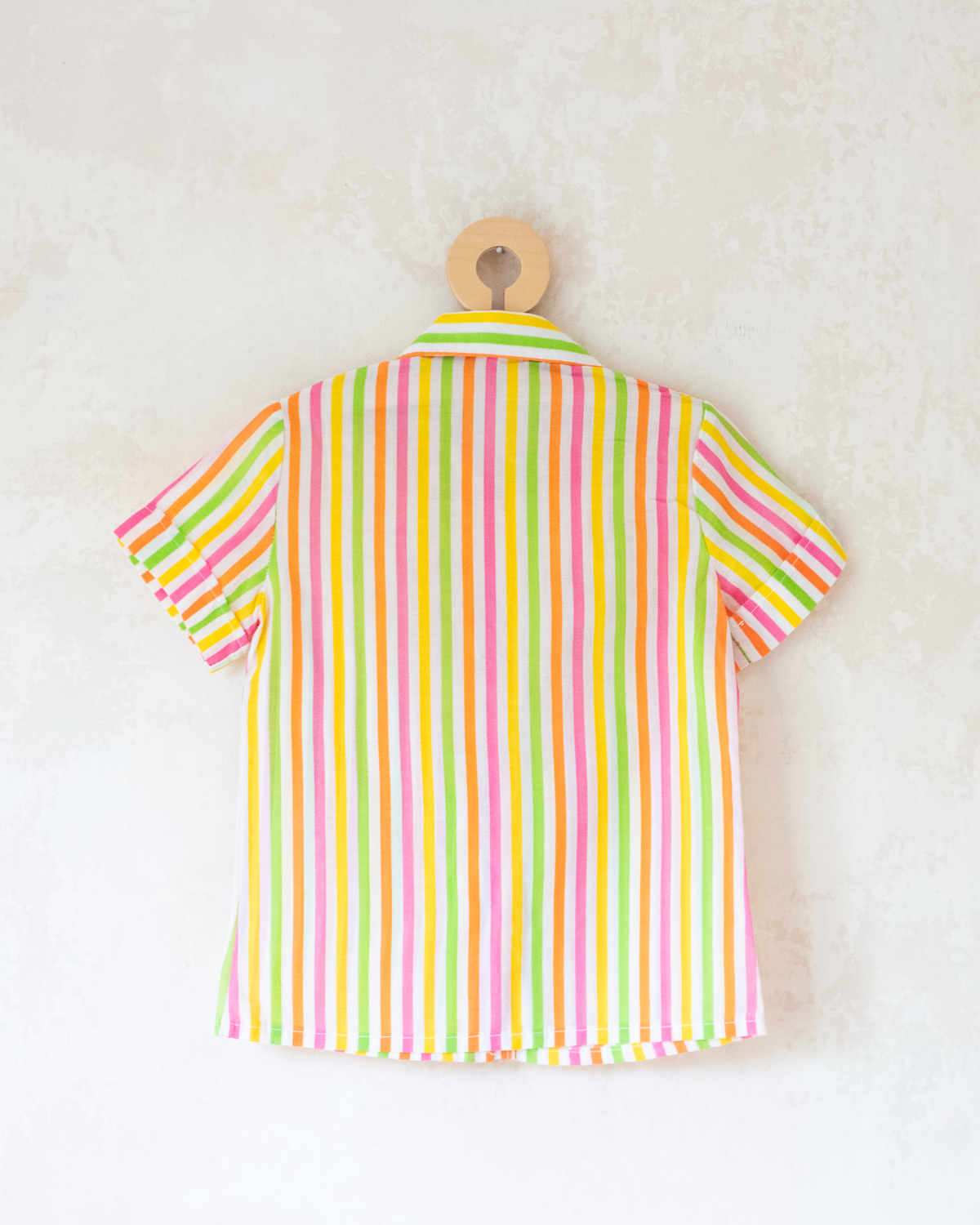 Button-up shirt with colorful stripes | 5-6 years