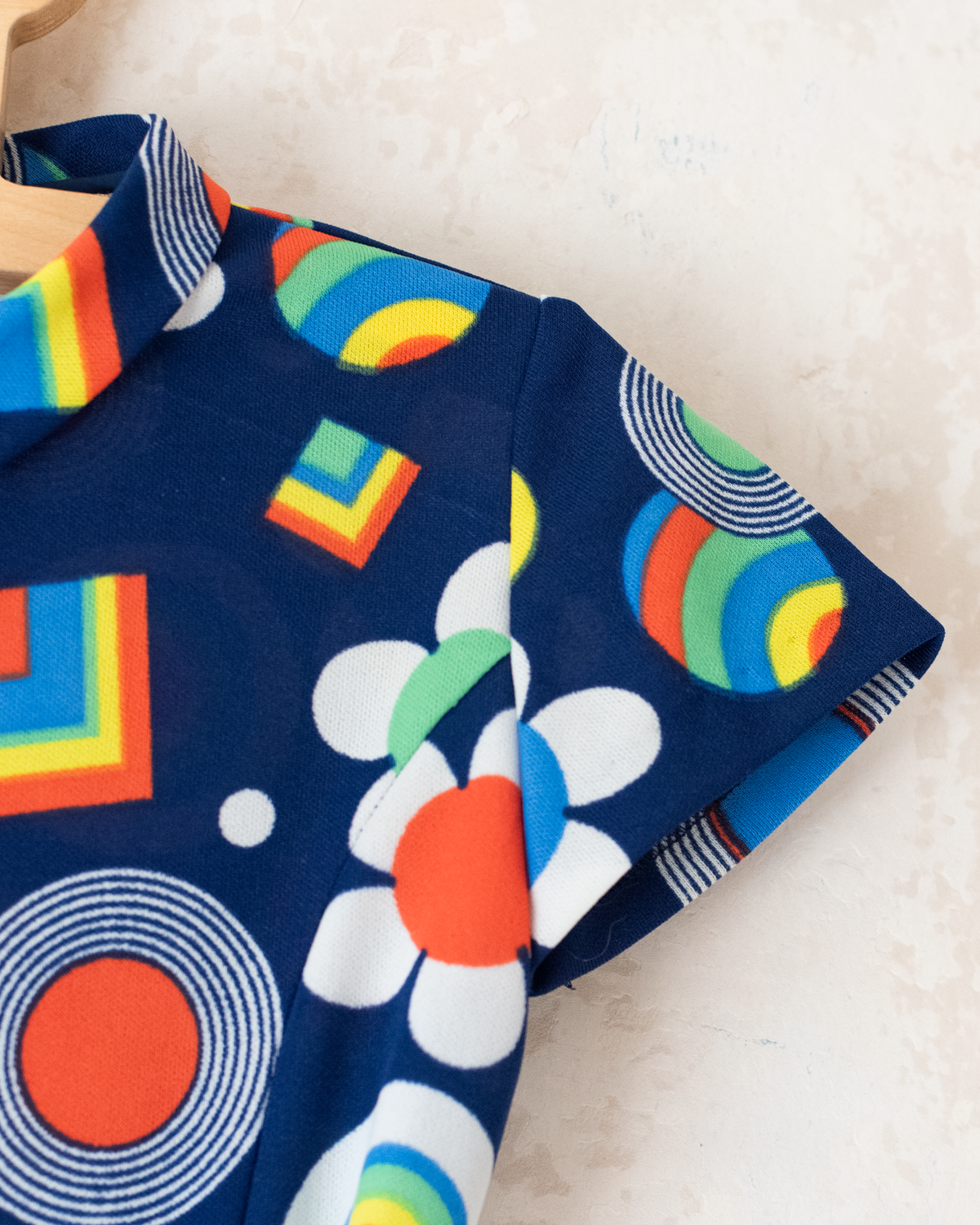Colorful floral dress from the seventies | 6-7 years