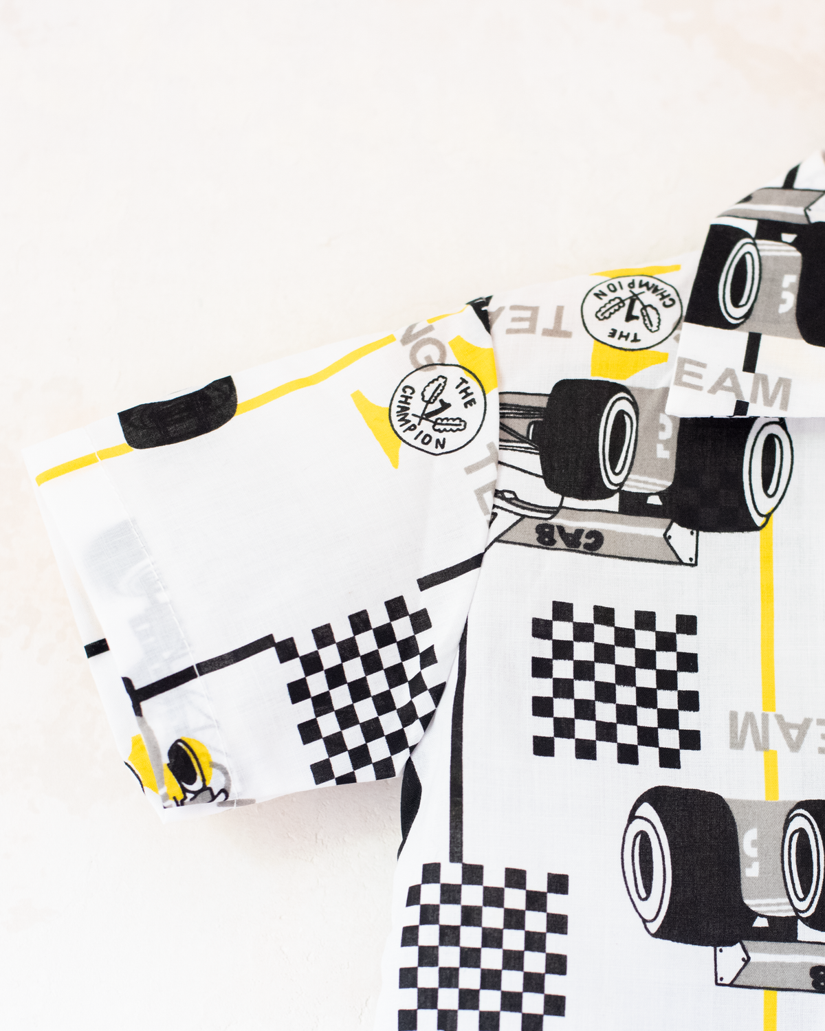 Race Car Button-Up Shirt | French Deadstock | 18-24 Months