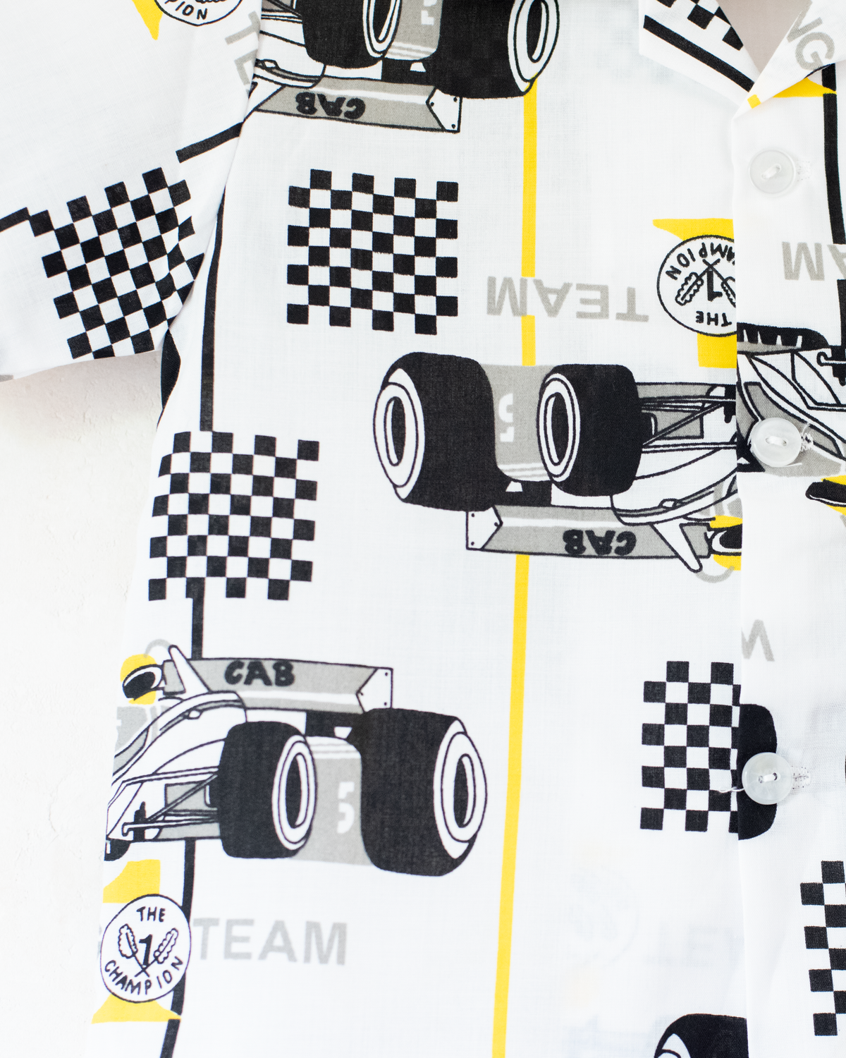 Race Car Button-Up Shirt | French Deadstock | 18-24 Months