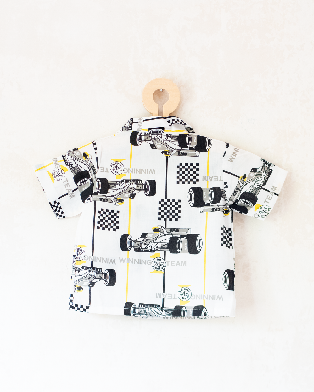 Race Car Button-Up Shirt | French Deadstock | 18-24 Months