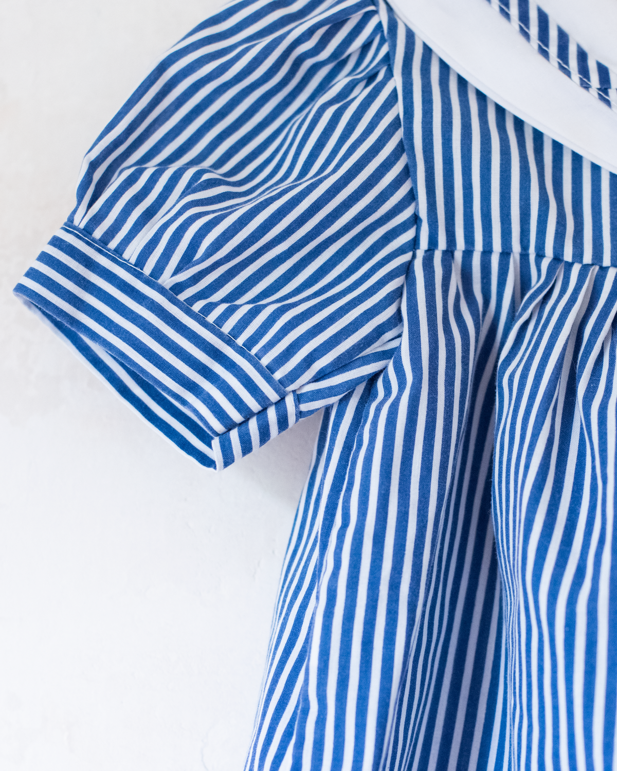 Sailor dress with stripes and a ship | 6-9 months