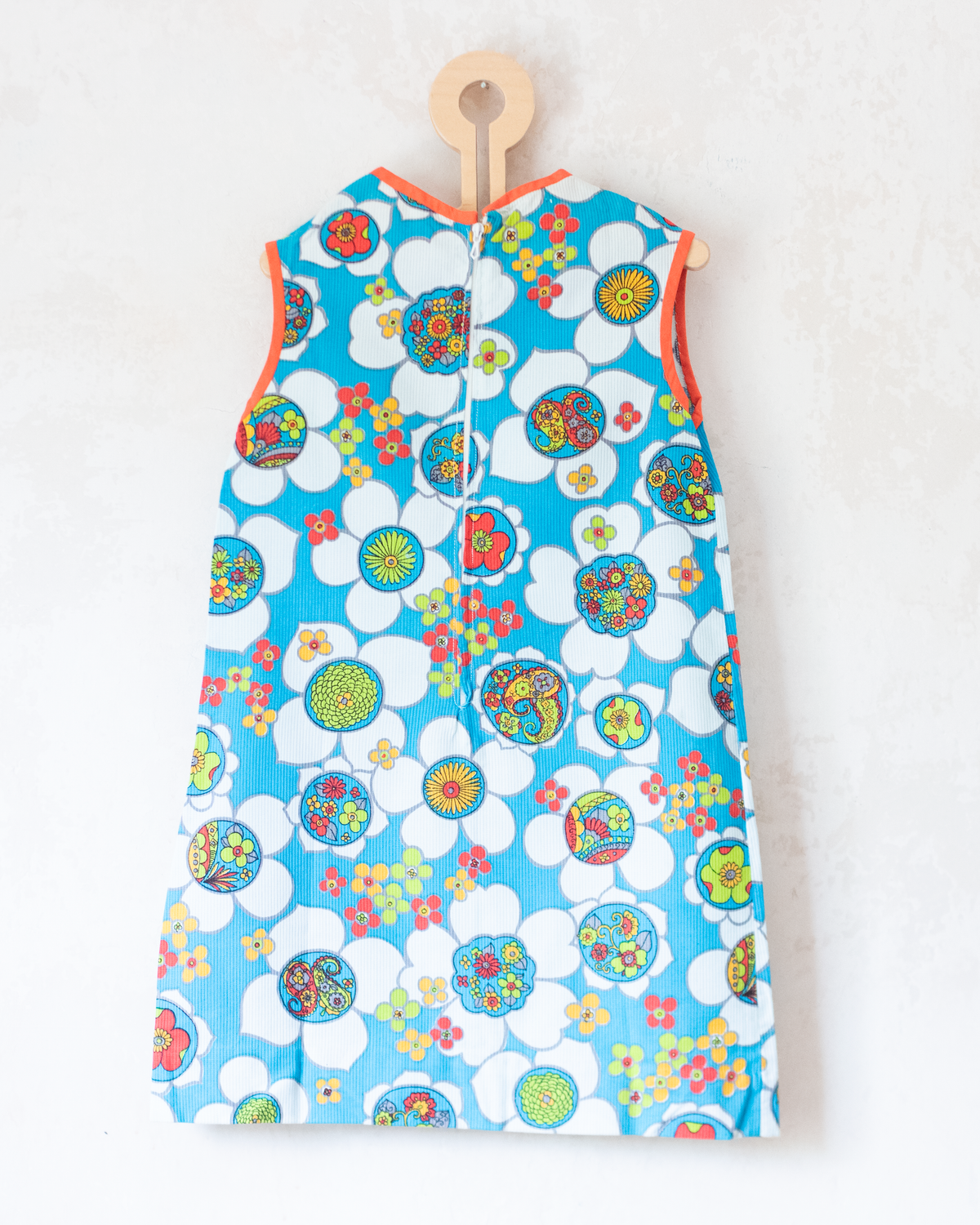 Colorful floral dress from the seventies | 3-4 years