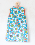 שמלה פרחונית צבעונית מהסבנטיז | 3-4 שנים