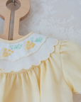 שמלה צהובה עם אשכולות ענבים | 3-6 חודשים