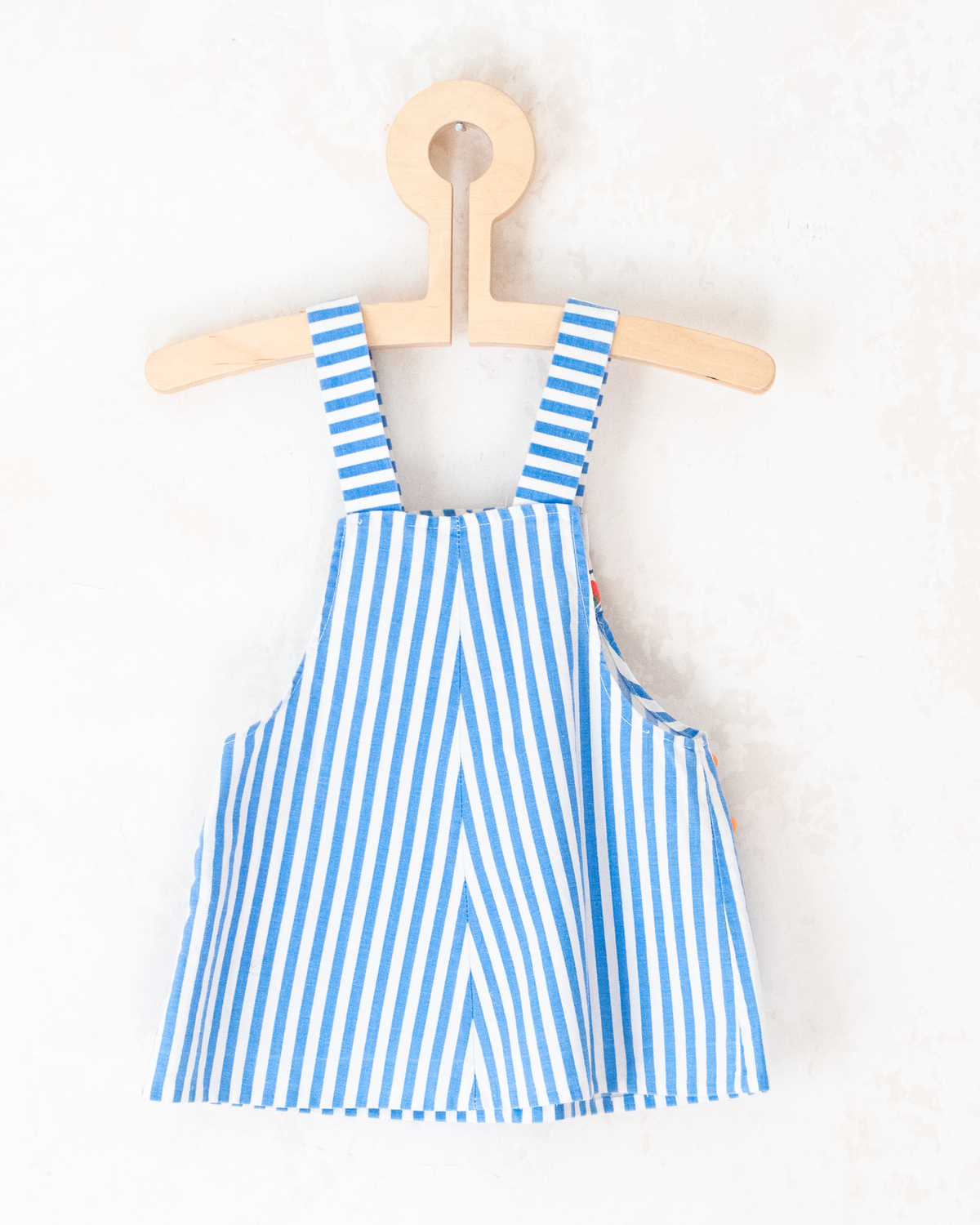Striped tunic with embroidered fish and ducks | 6-9 months
