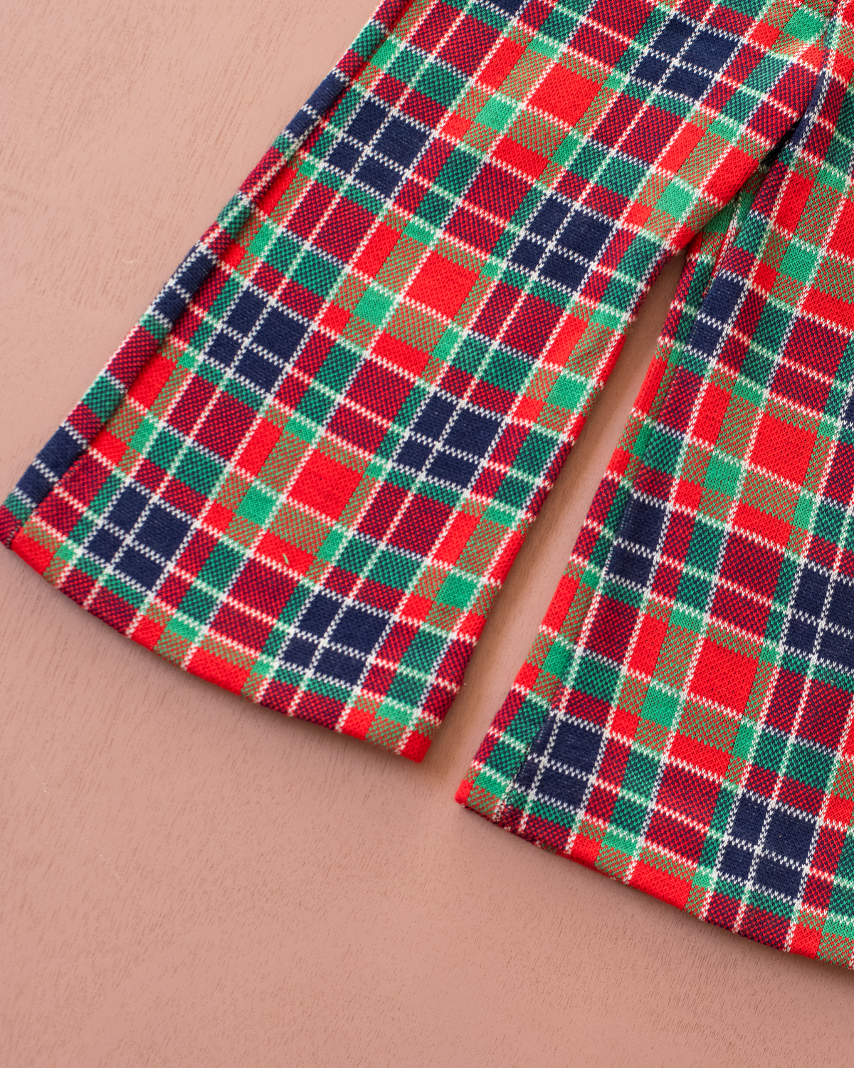 French overalls from the 70s with colorful checks | Dead stock | 12-18 months