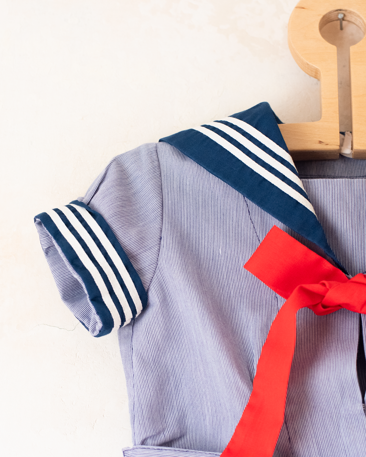 Sailor shorts set with red bow tie | 12-18 months