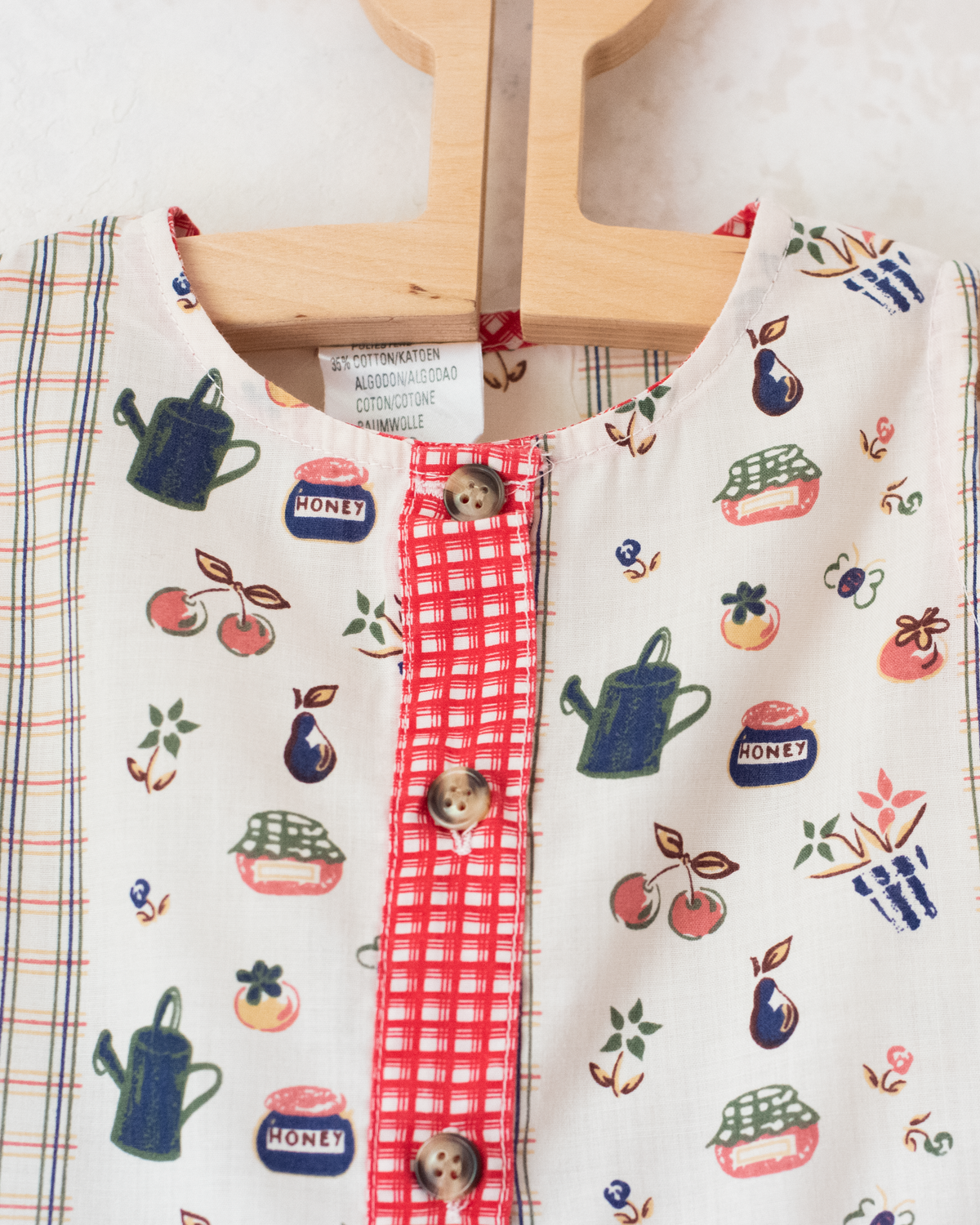 Dress with jam jars, flowers and fruits | 9-12 months