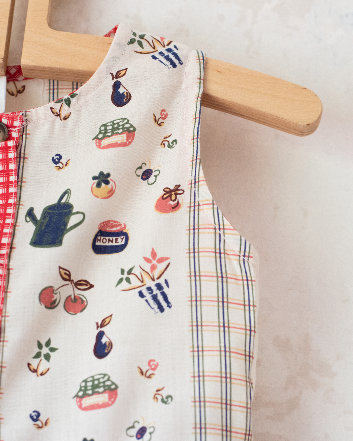 Dress with jam jars, flowers and fruits | 9-12 months