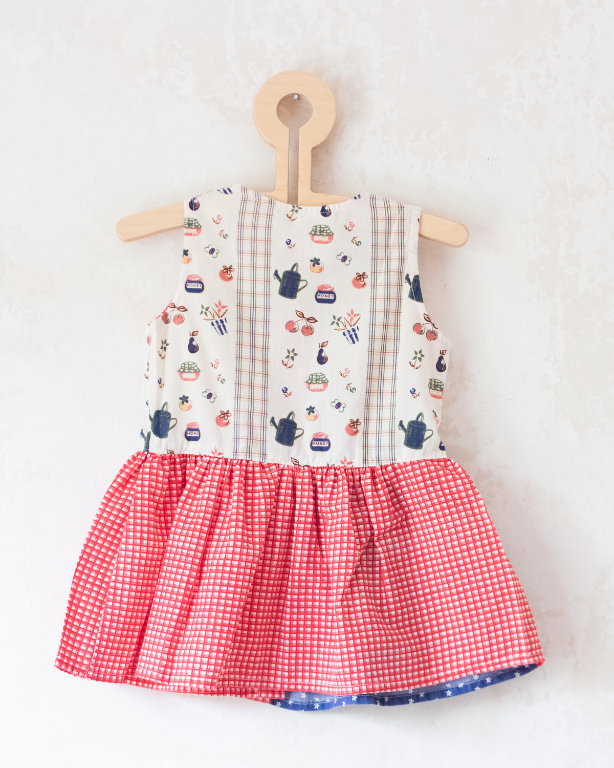 Dress with jam jars, flowers and fruits | 9-12 months