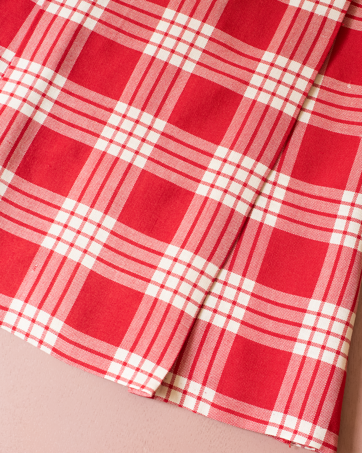 Red Plaid French Dress | 4-5 Years