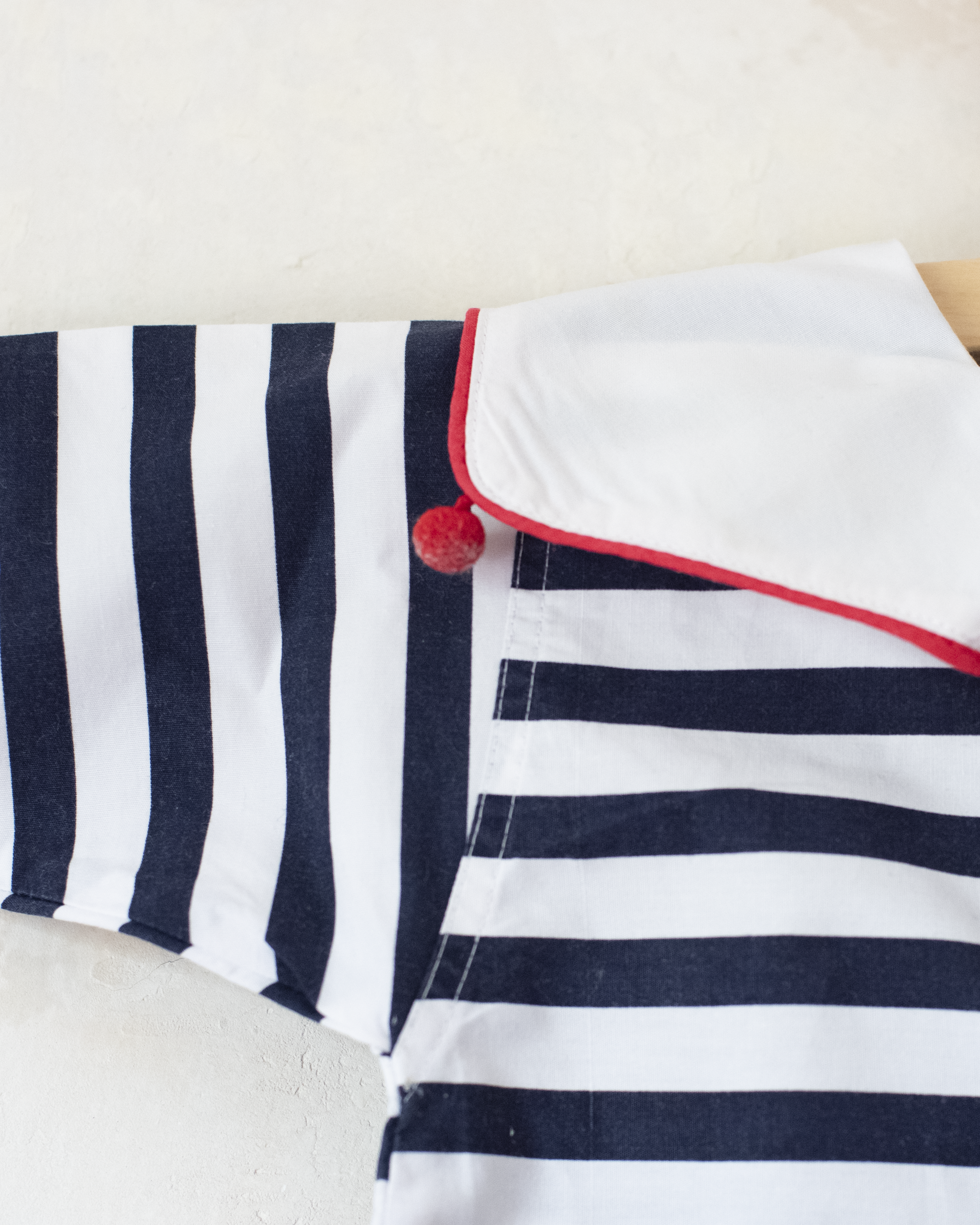 אוברול ימאים עם עוגן ופסים | 3-6 חודשים