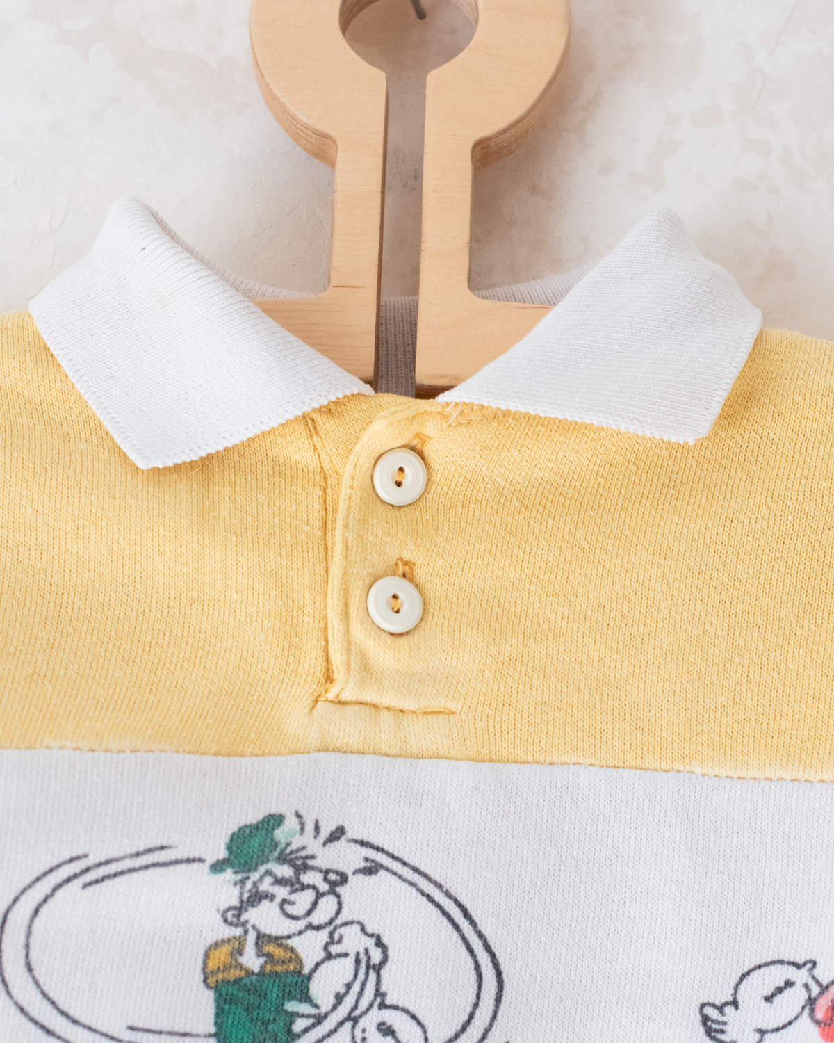 Vintage sweatshirt with Popeye prints | 12-18 months