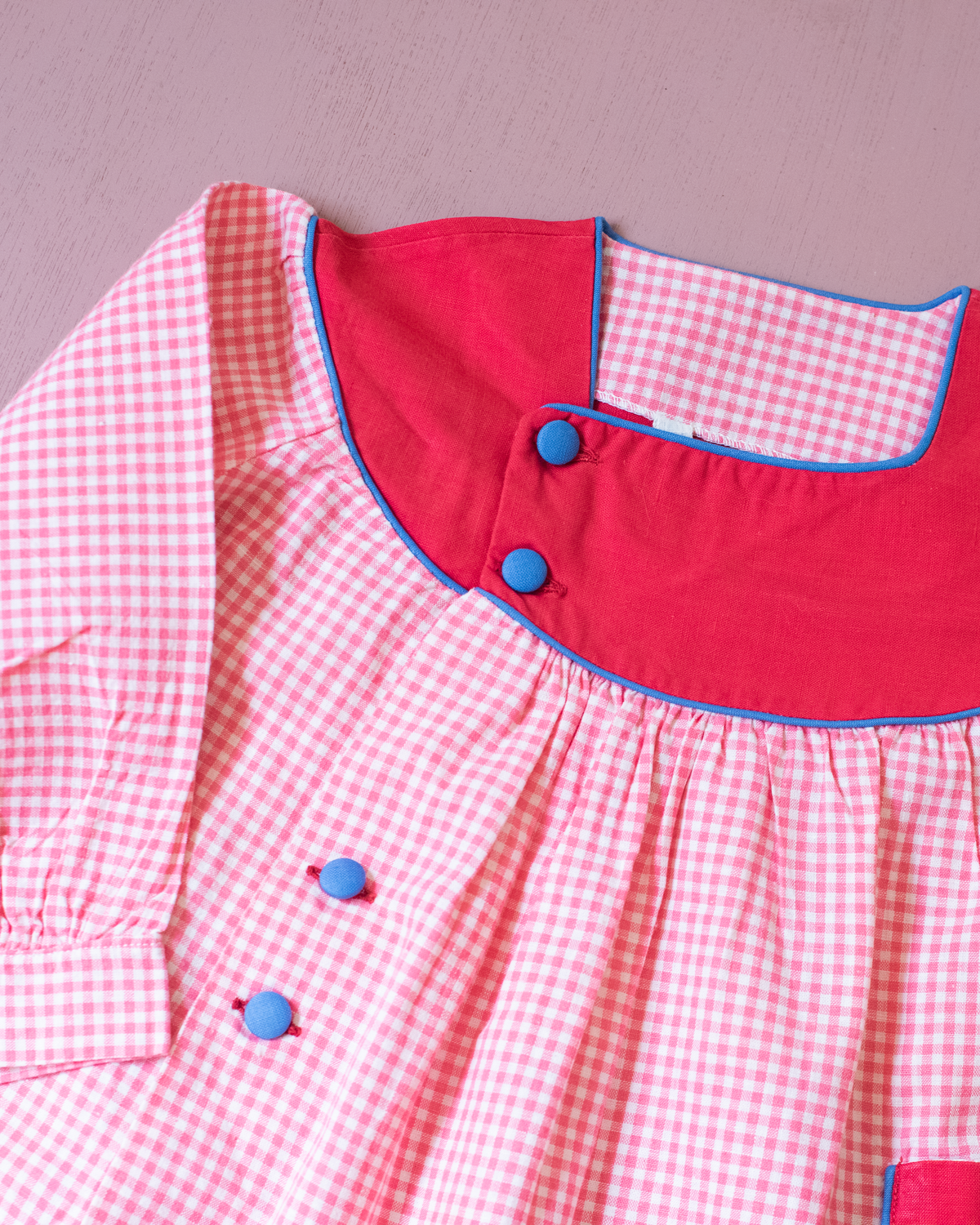 Parisian shirt from the Sixties with an embroidered dog | 3-4 years