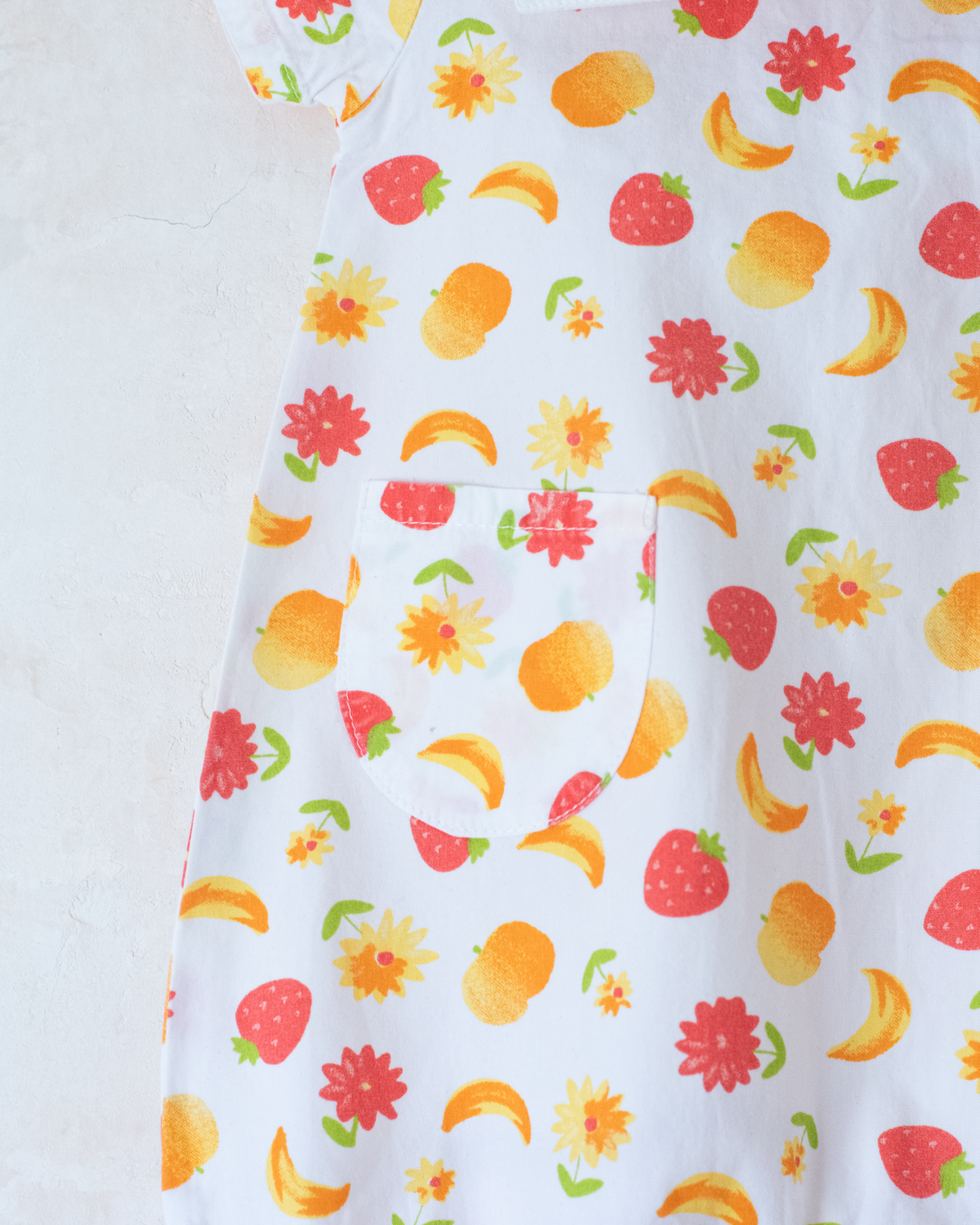 Fruit romper with wide collar | 0-3 months